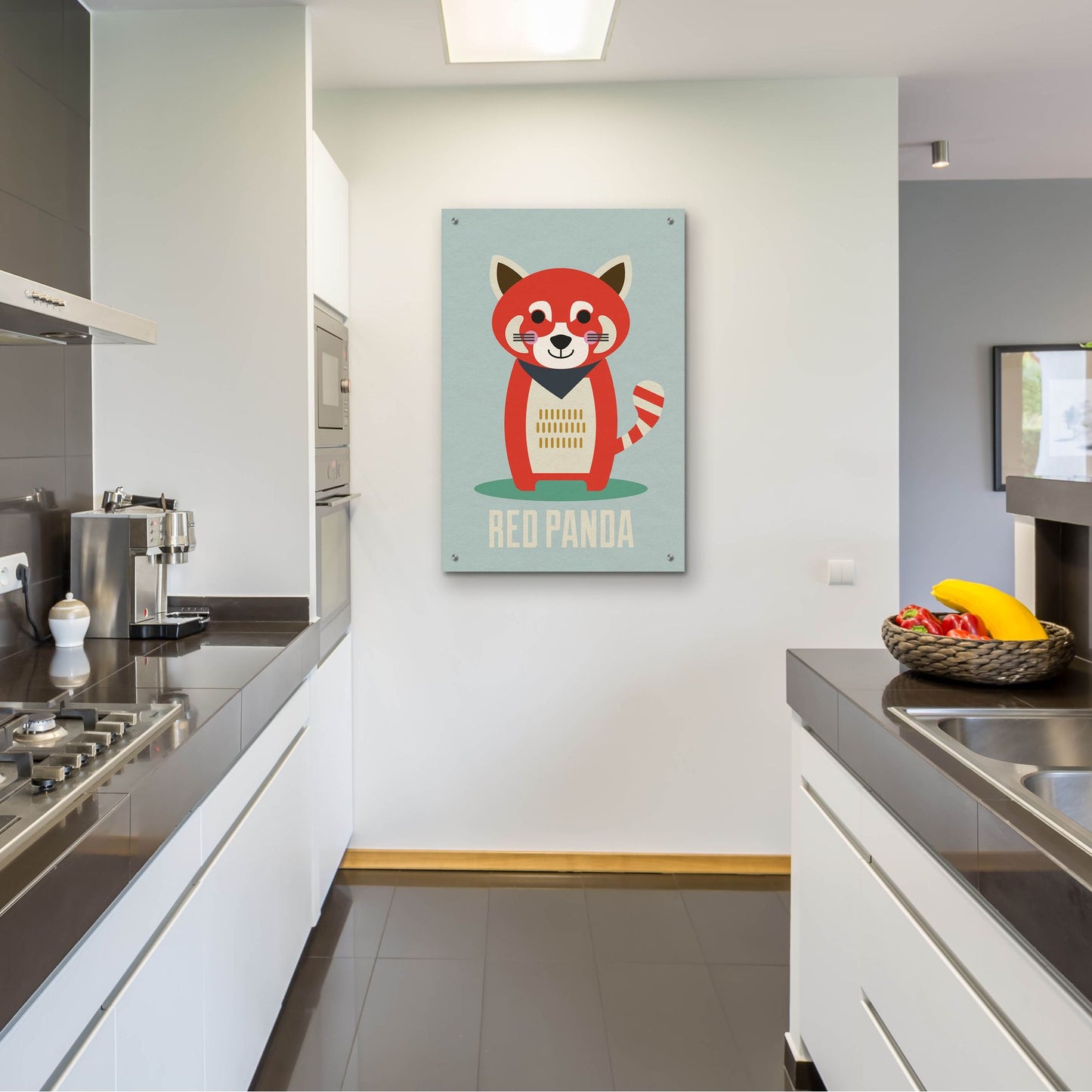 Epic Art 'Red Panda Kids Nursery' by Gary Williams, Acrylic Glass Wall Art,24x36