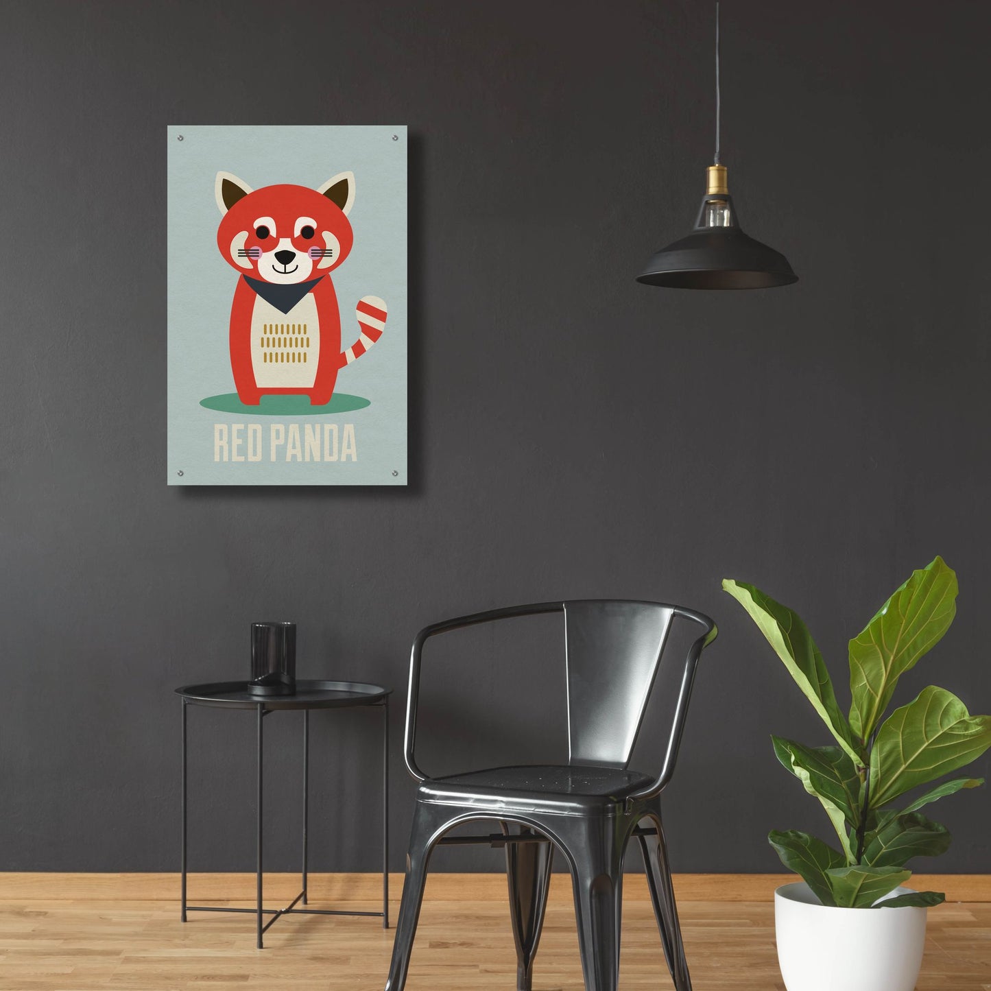 Epic Art 'Red Panda Kids Nursery' by Gary Williams, Acrylic Glass Wall Art,24x36