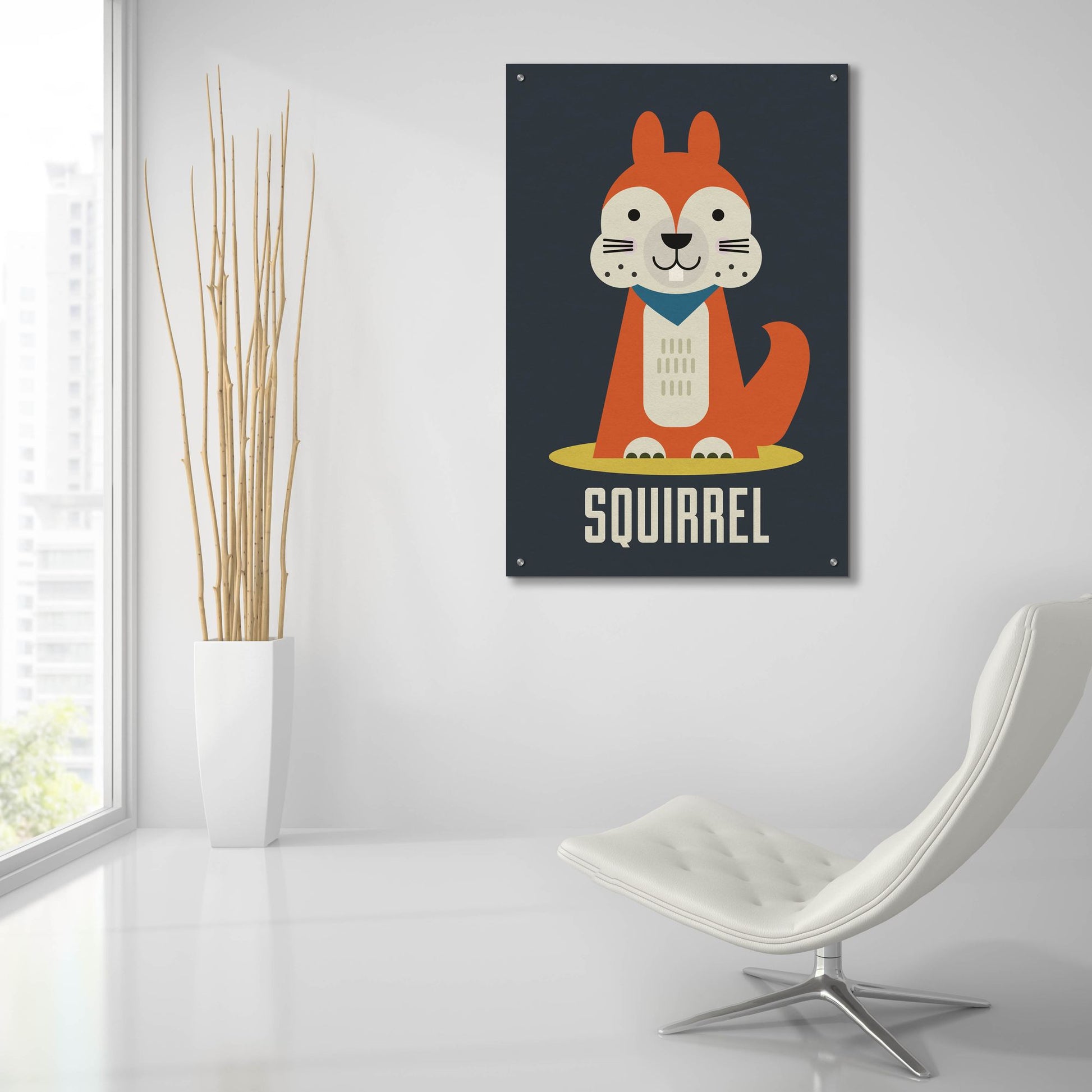 Epic Art 'Squirrel Kids Nursery' by Gary Williams, Acrylic Glass Wall Art,24x36