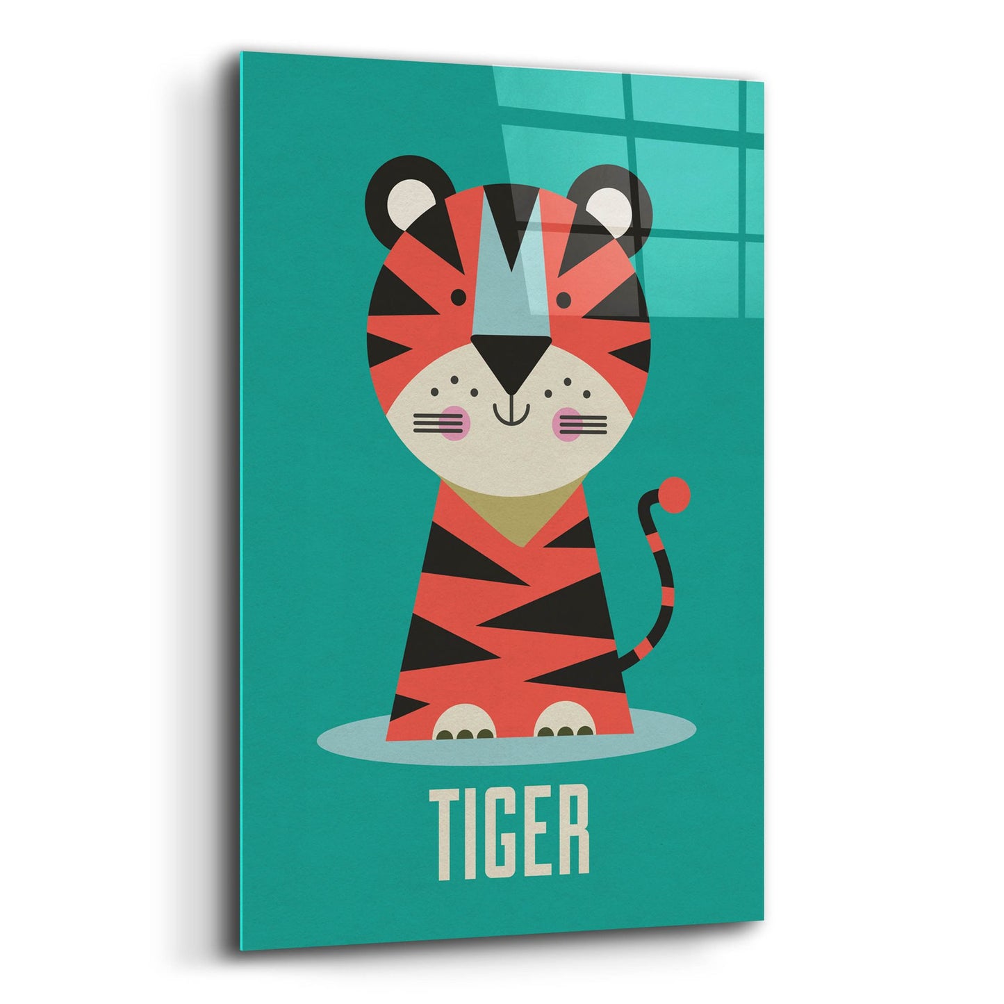 Epic Art 'Tiger Kids Nursery' by Gary Williams, Acrylic Glass Wall Art,12x16