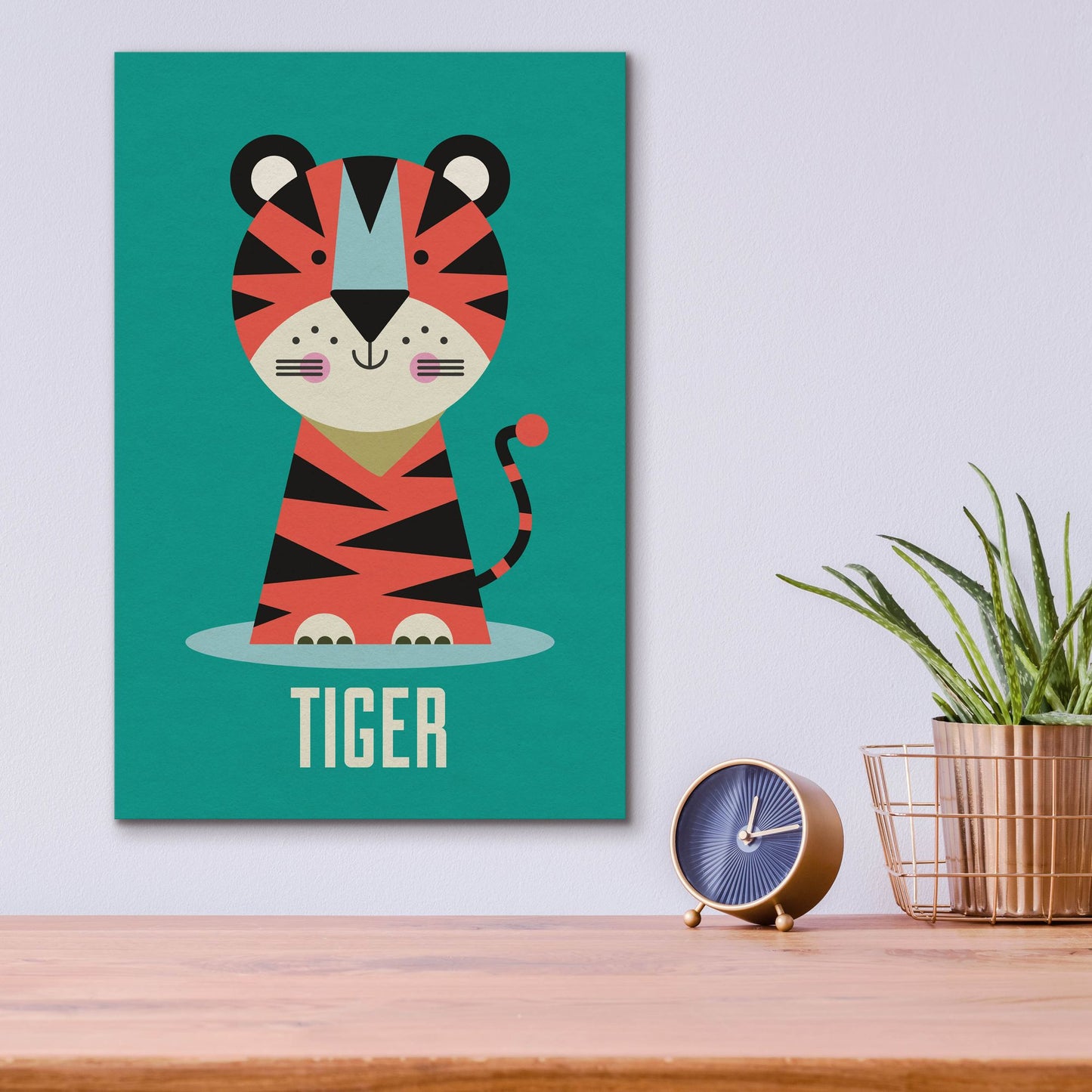 Epic Art 'Tiger Kids Nursery' by Gary Williams, Acrylic Glass Wall Art,12x16