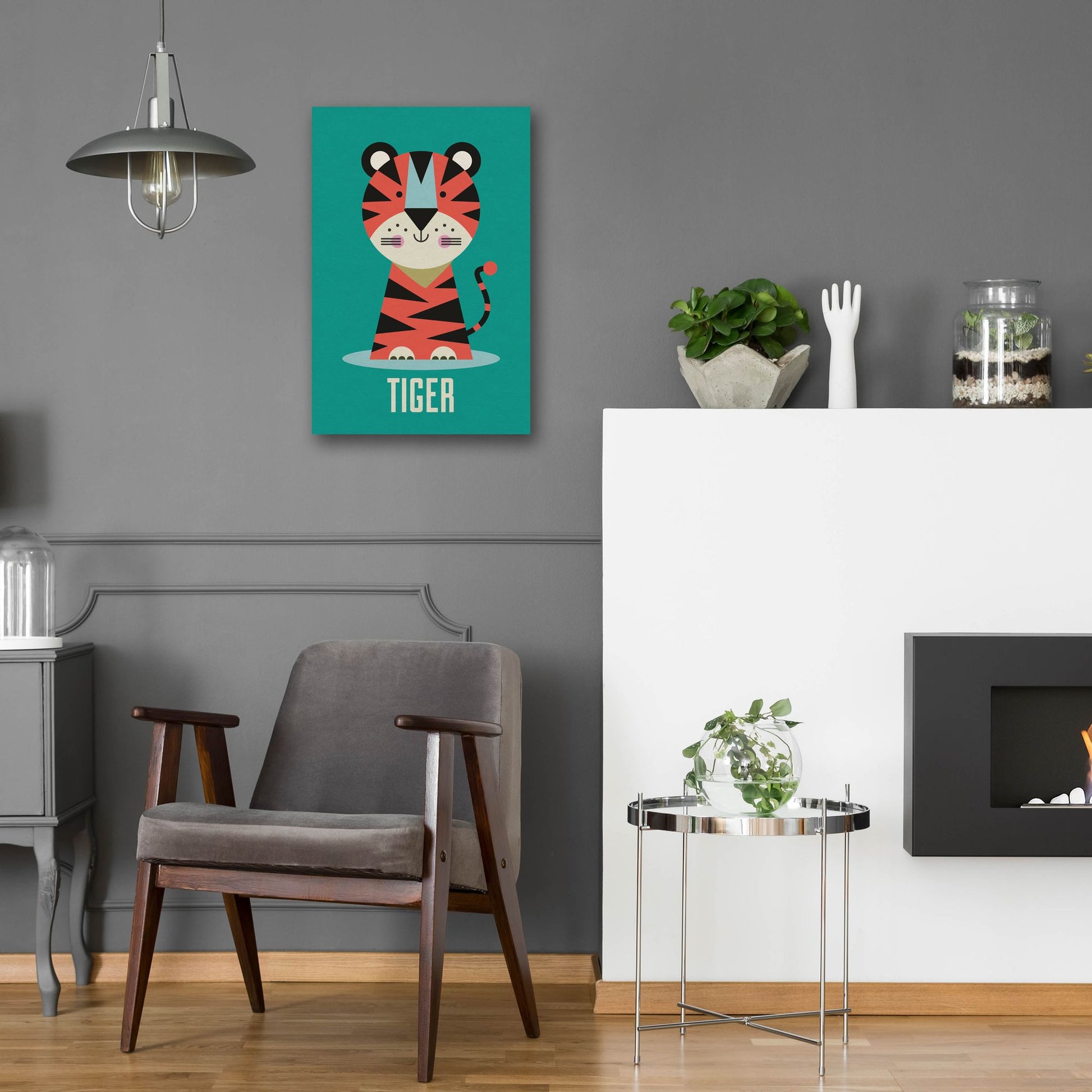 Epic Art 'Tiger Kids Nursery' by Gary Williams, Acrylic Glass Wall Art,16x24