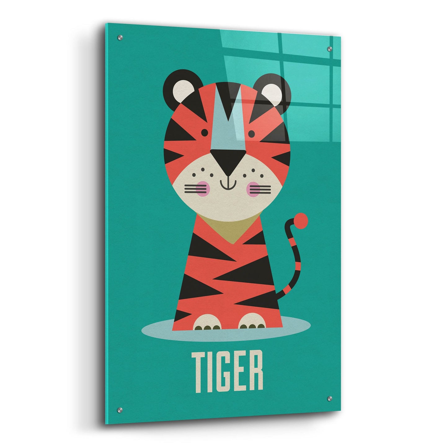 Epic Art 'Tiger Kids Nursery' by Gary Williams, Acrylic Glass Wall Art,24x36