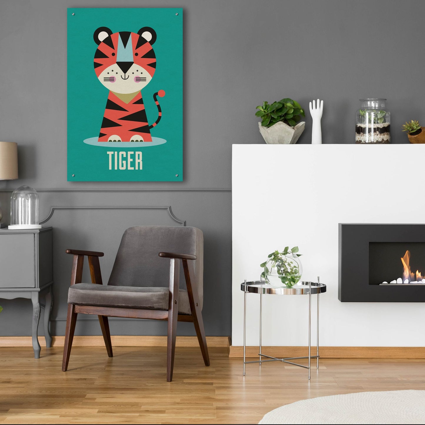 Epic Art 'Tiger Kids Nursery' by Gary Williams, Acrylic Glass Wall Art,24x36