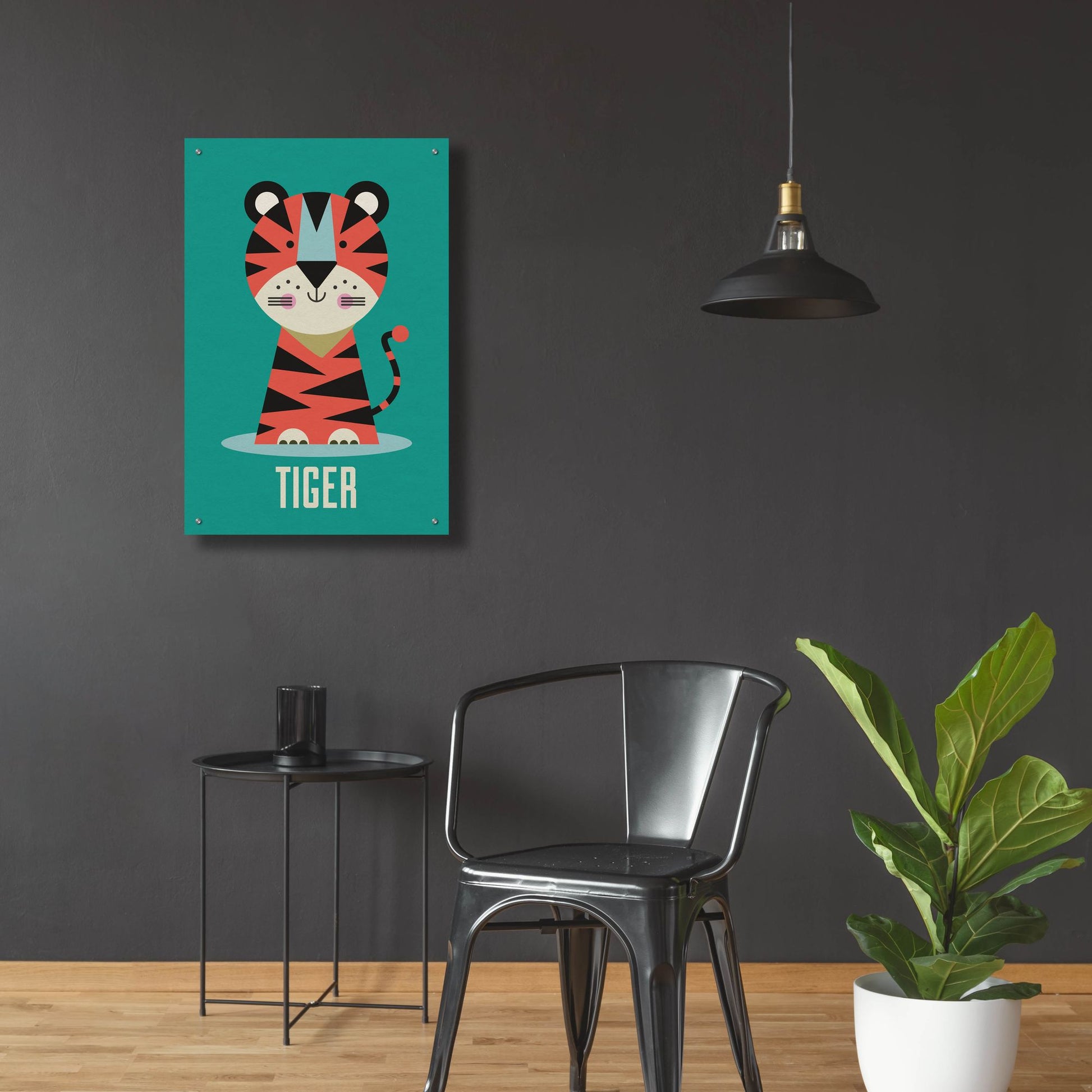 Epic Art 'Tiger Kids Nursery' by Gary Williams, Acrylic Glass Wall Art,24x36