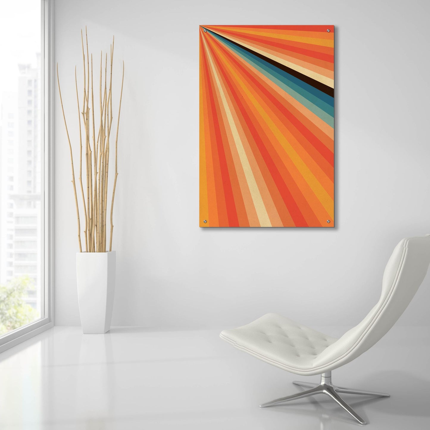 Epic Art 'Retro 5' by Gary Williams, Acrylic Glass Wall Art,24x36