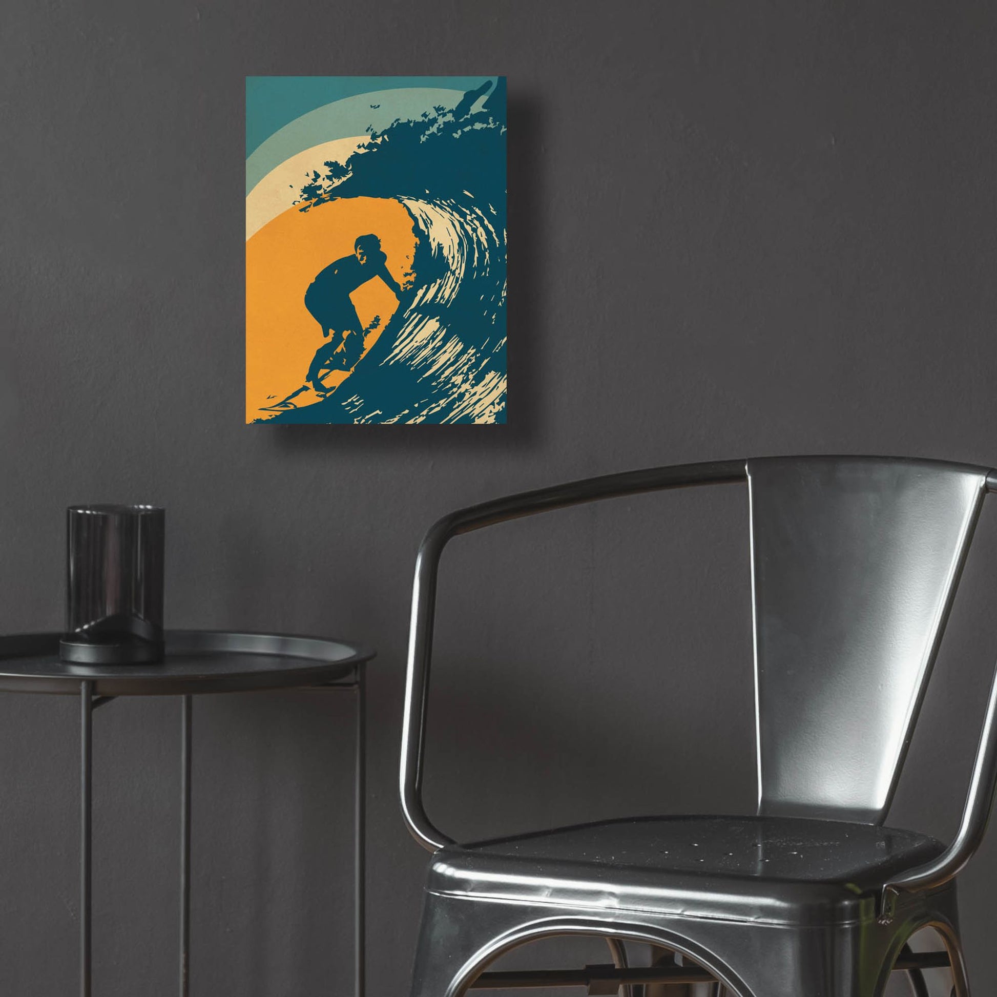 Epic Art 'Retro Surfer' by Gary Williams, Acrylic Glass Wall Art,12x16