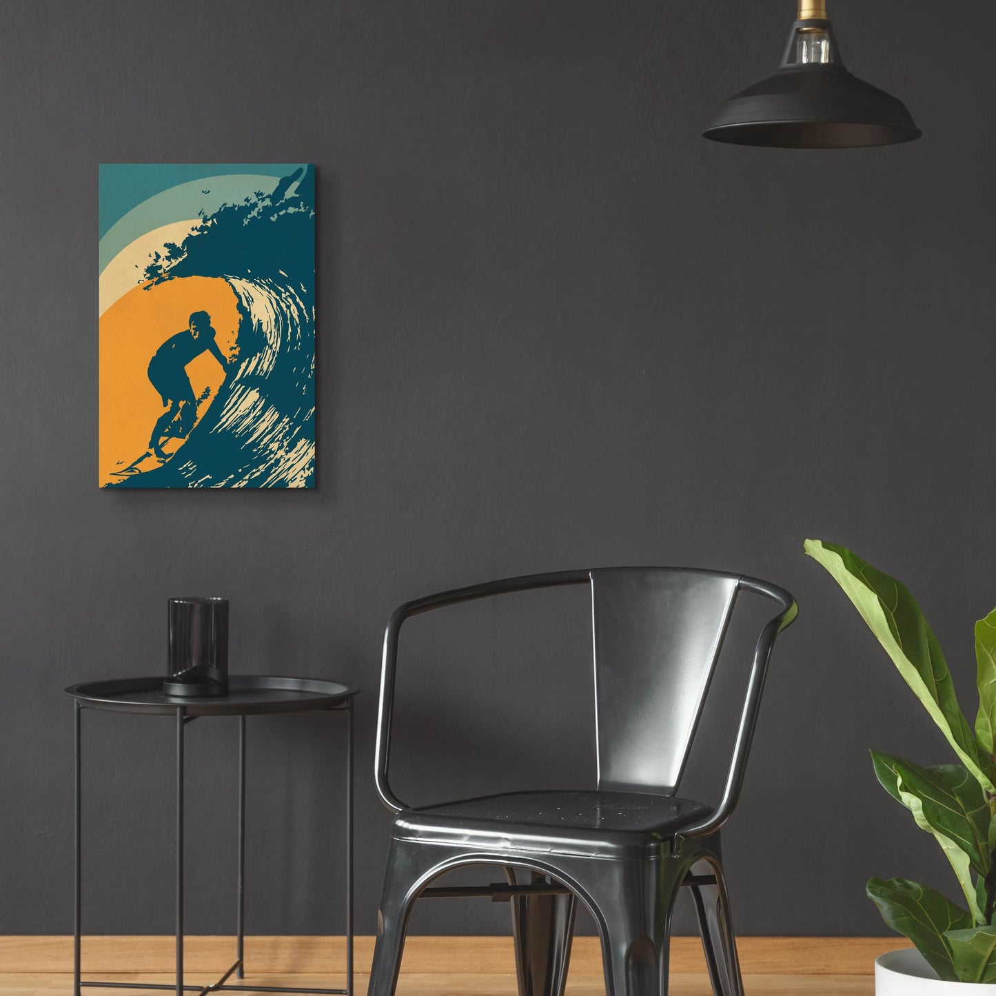 Epic Art 'Retro Surfer' by Gary Williams, Acrylic Glass Wall Art,16x24