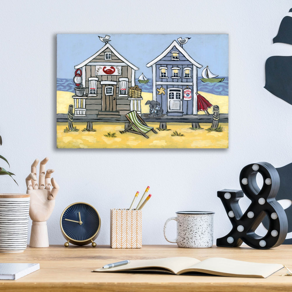 Epic Art 'Crab Shack' by Holly Wojhan, Acrylic Glass Wall Art,16x12