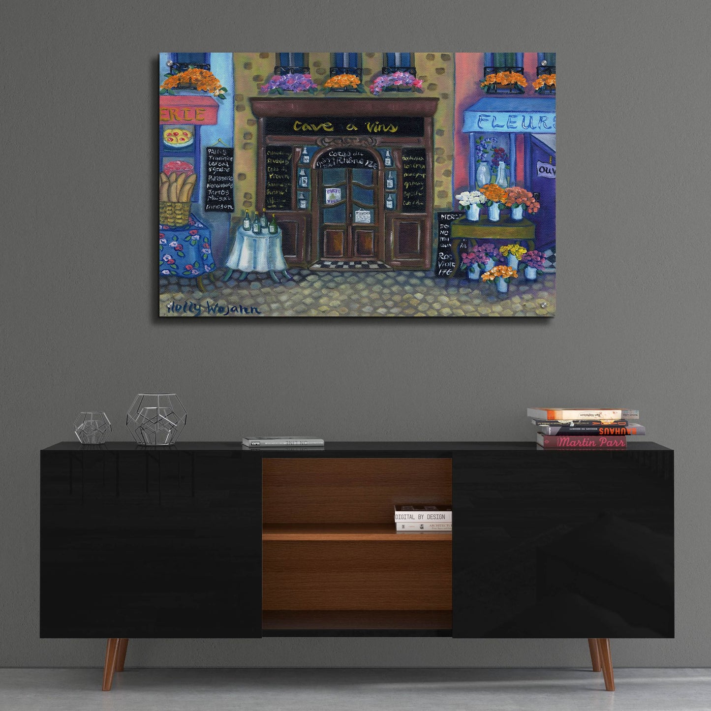 Epic Art 'Wine Cave' by Holly Wojhan, Acrylic Glass Wall Art,36x24