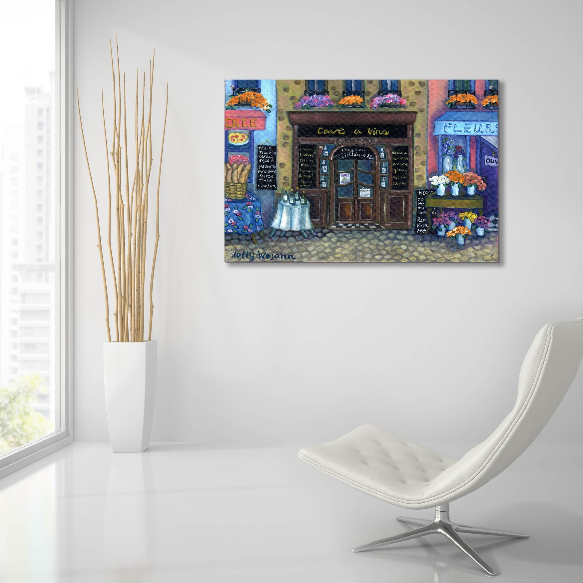 Epic Art 'Wine Cave' by Holly Wojhan, Acrylic Glass Wall Art,36x24