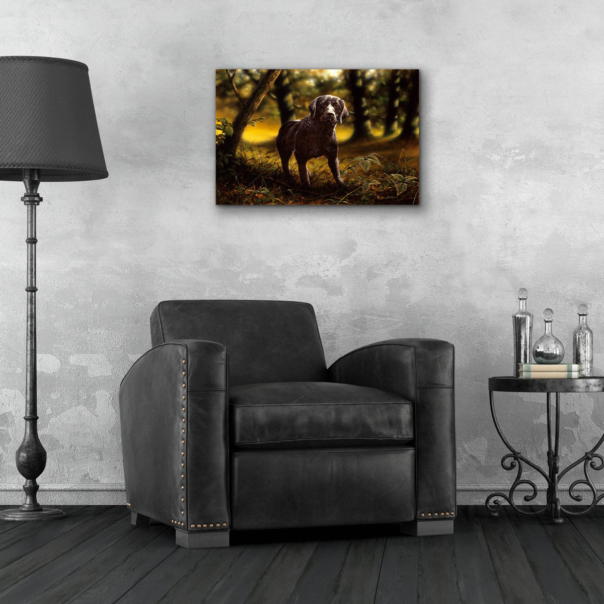 Epic Art 'Dream Dog' by John Silver, Acrylic Glass Wall Art,24x16