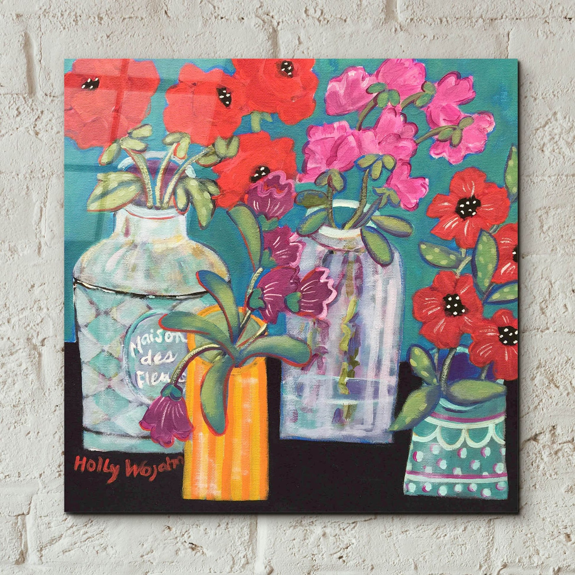 Epic Art 'Linger Longer Loverlies' by Holly Wojhan, Acrylic Glass Wall Art,12x12