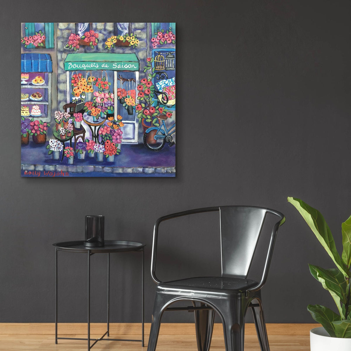 Epic Art 'Bouquets De Saison' by Holly Wojhan, Acrylic Glass Wall Art,36x36