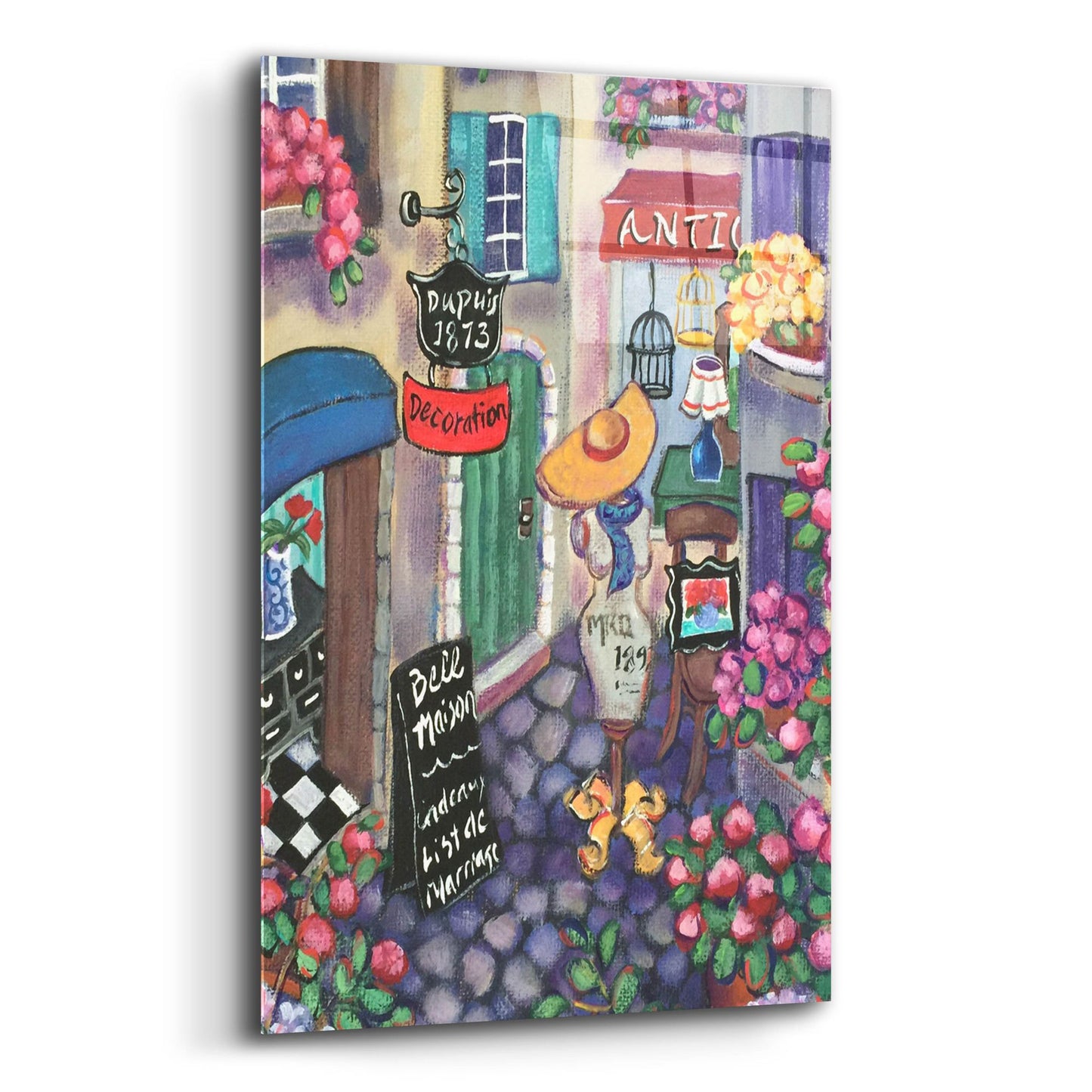 Epic Art 'Petite Rue Du Provence' by Holly Wojhan, Acrylic Glass Wall Art,12x16