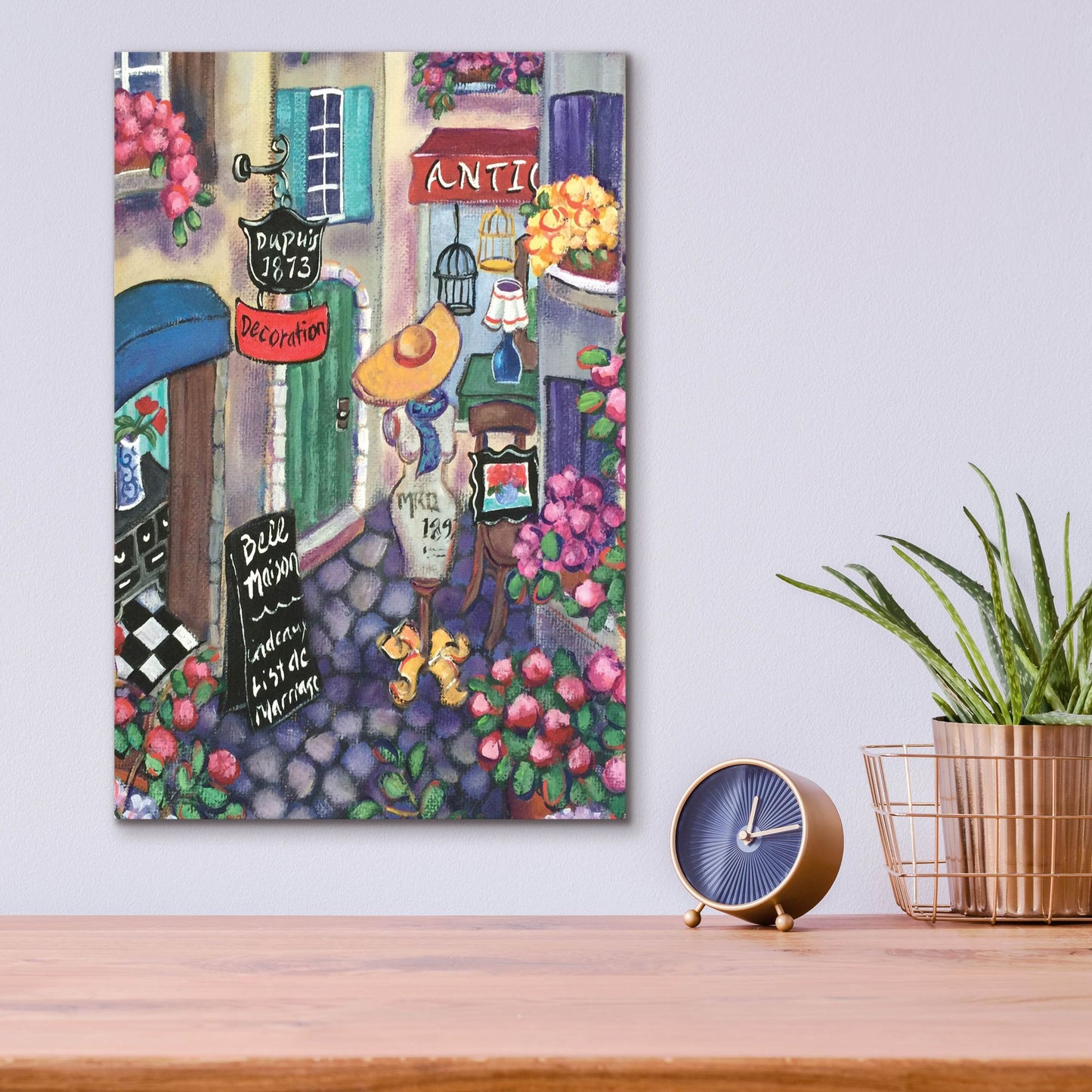 Epic Art 'Petite Rue Du Provence' by Holly Wojhan, Acrylic Glass Wall Art,12x16