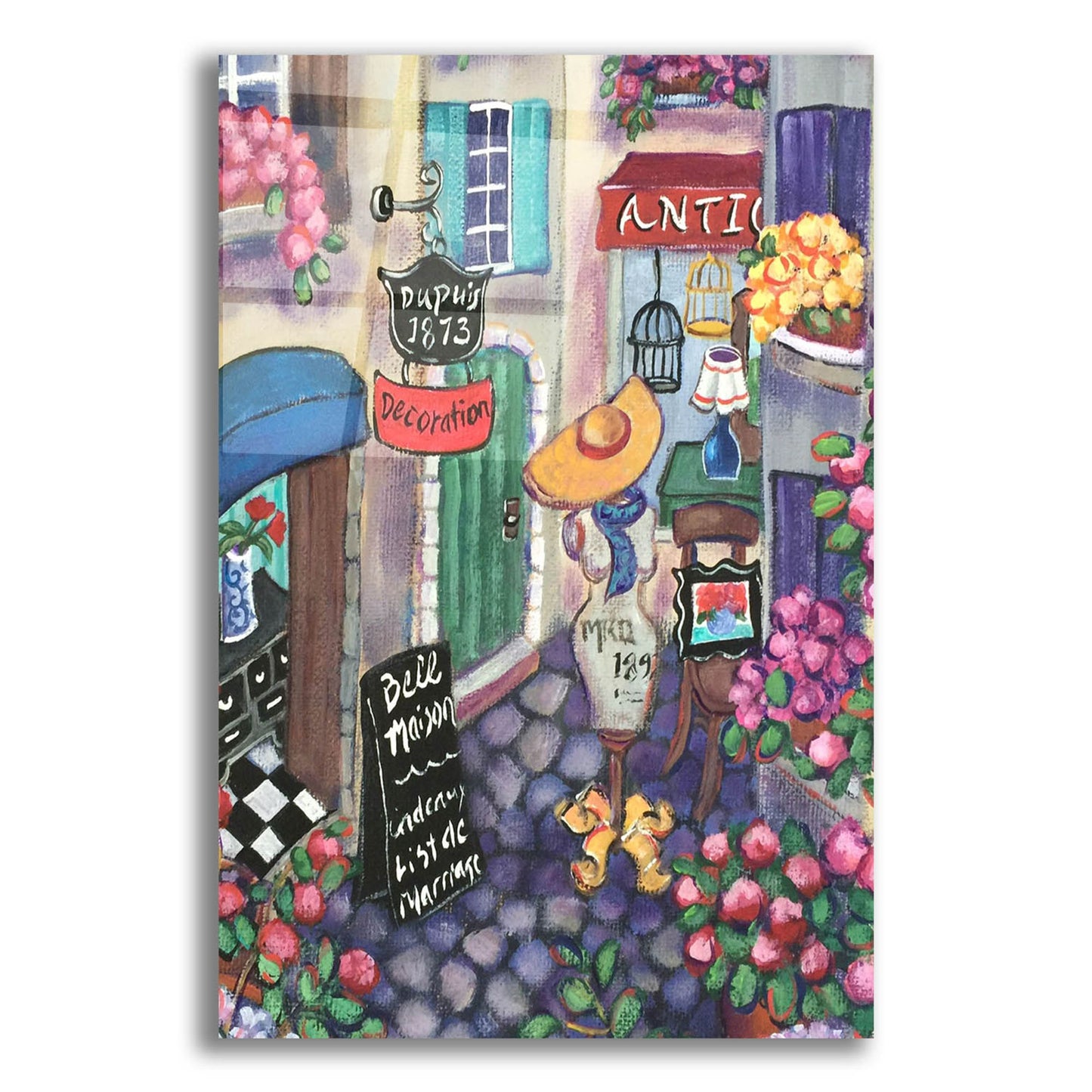 Epic Art 'Petite Rue Du Provence' by Holly Wojhan, Acrylic Glass Wall Art,12x16