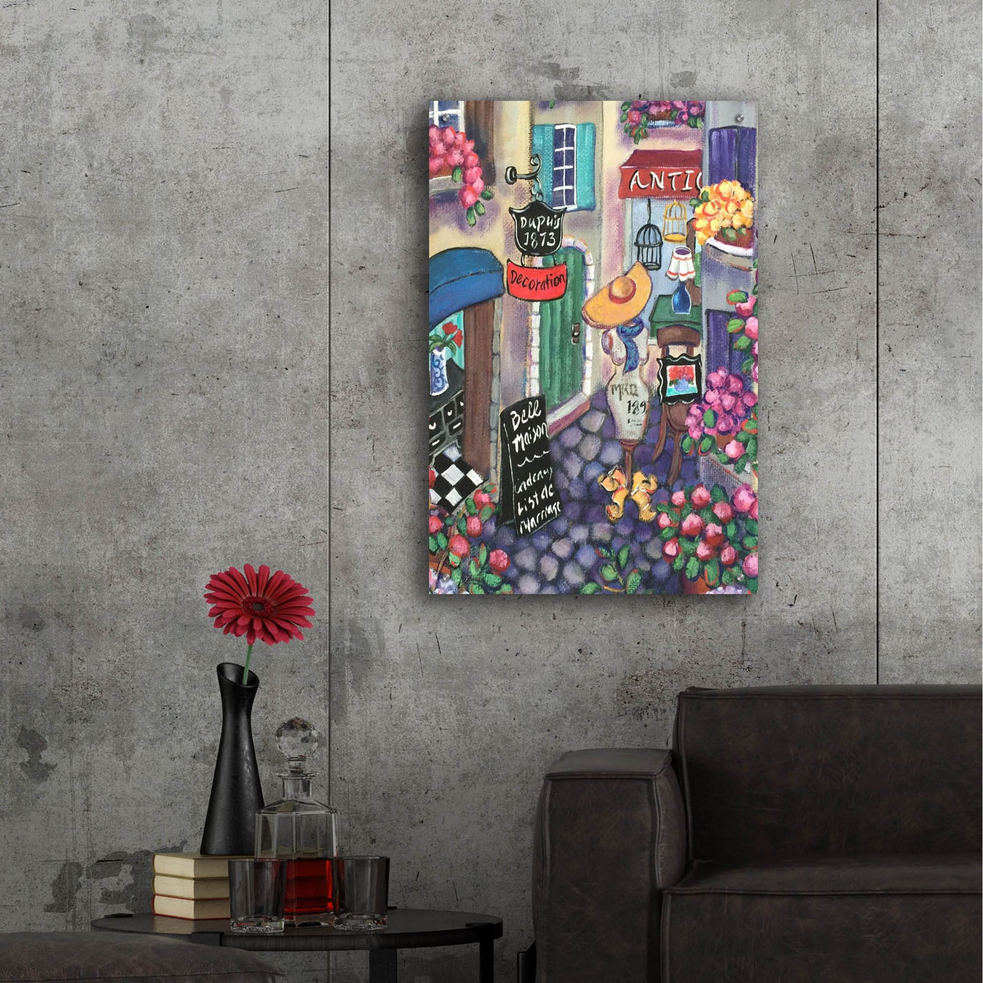 Epic Art 'Petite Rue Du Provence' by Holly Wojhan, Acrylic Glass Wall Art,24x36