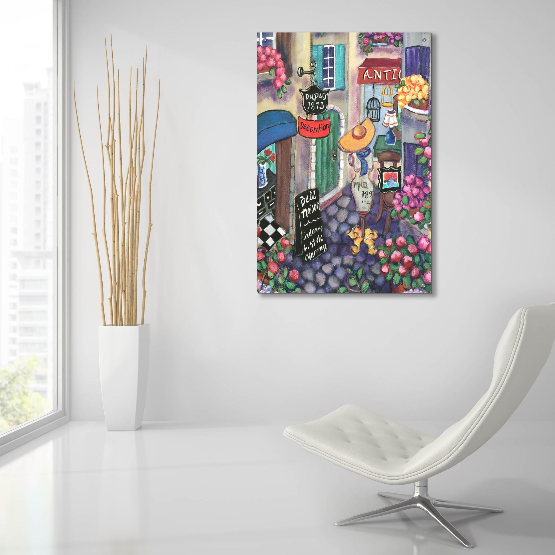 Epic Art 'Petite Rue Du Provence' by Holly Wojhan, Acrylic Glass Wall Art,24x36