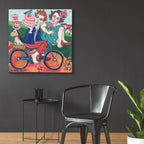 Epic Art 'The Cake Getaway' by Holly Wojhan, Acrylic Glass Wall Art,36x36