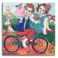 Epic Art 'The Cake Getaway' by Holly Wojhan, Acrylic Glass Wall Art