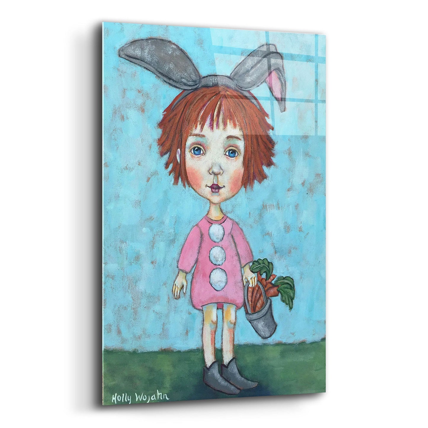 Epic Art 'Carrot Top' by Holly Wojhan, Acrylic Glass Wall Art,12x16