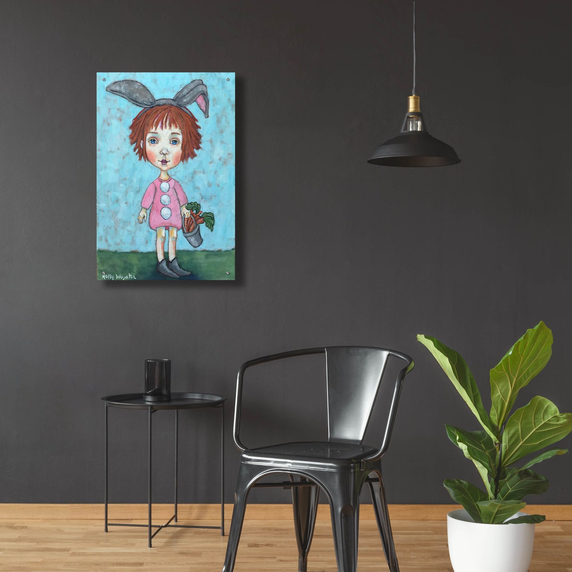 Epic Art 'Carrot Top' by Holly Wojhan, Acrylic Glass Wall Art,24x36