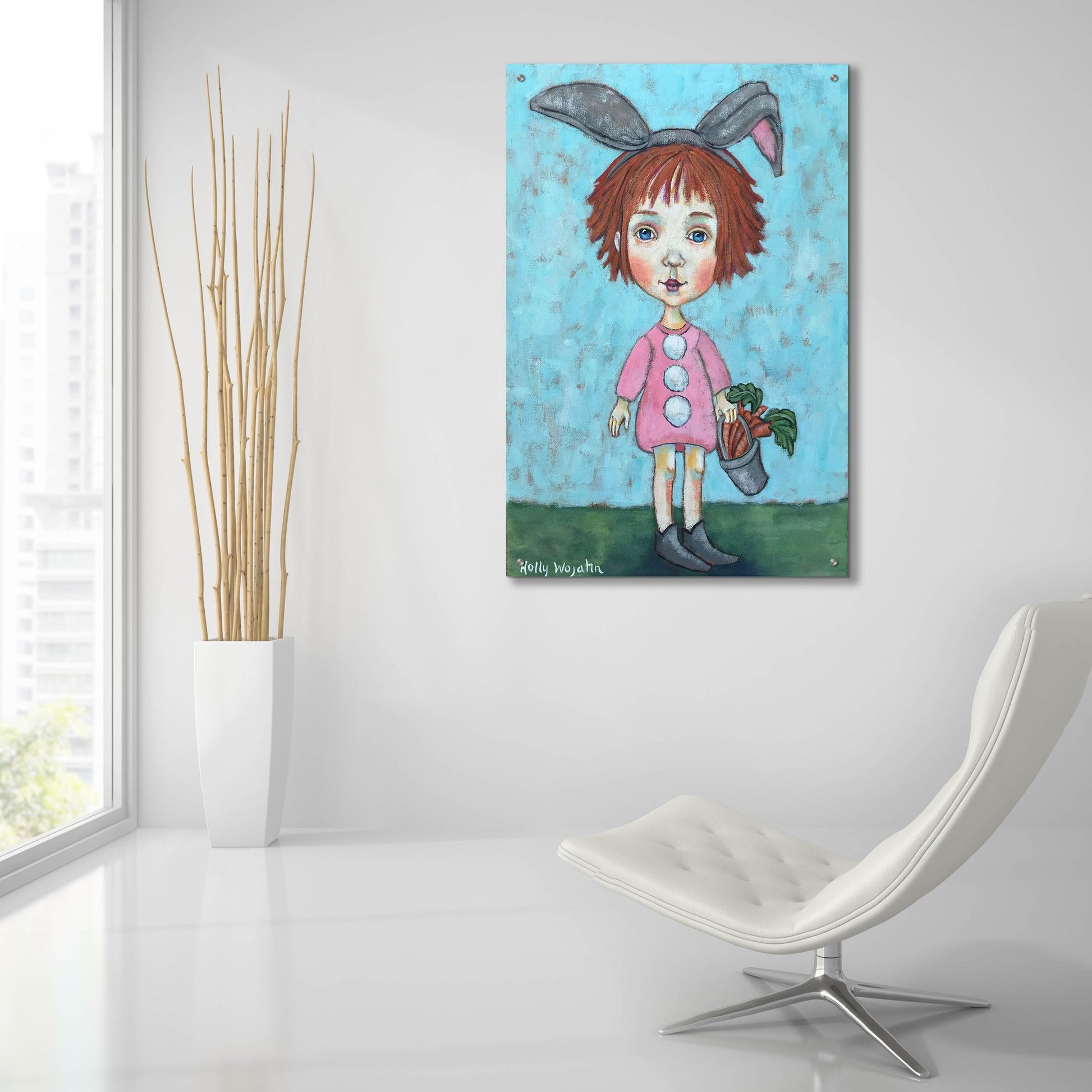 Epic Art 'Carrot Top' by Holly Wojhan, Acrylic Glass Wall Art,24x36