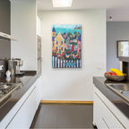 Epic Art 'Charming Cambria by the sea' by Holly Wojhan, Acrylic Glass Wall Art,24x36
