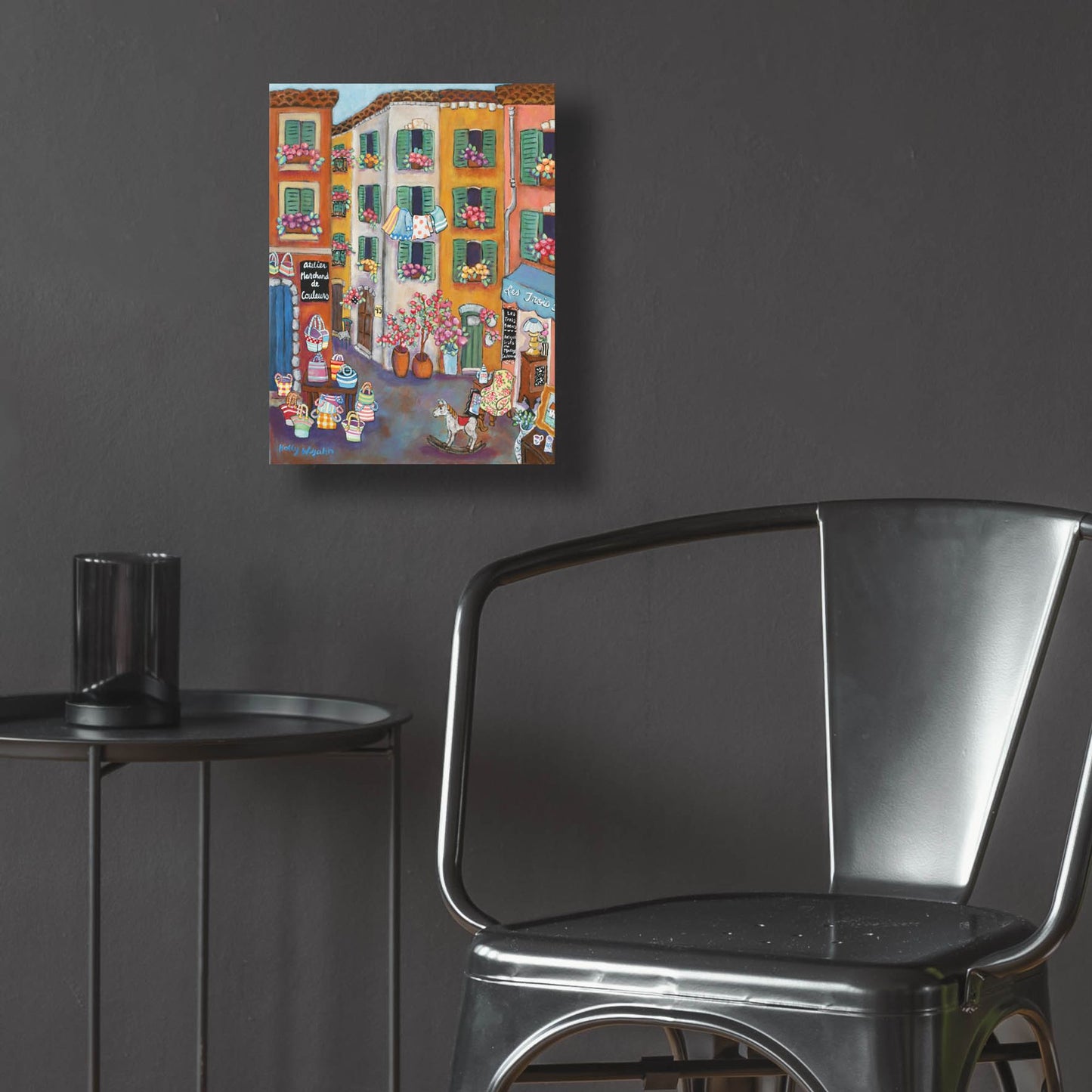 Epic Art 'Vieux Ville' by Holly Wojhan, Acrylic Glass Wall Art,12x16