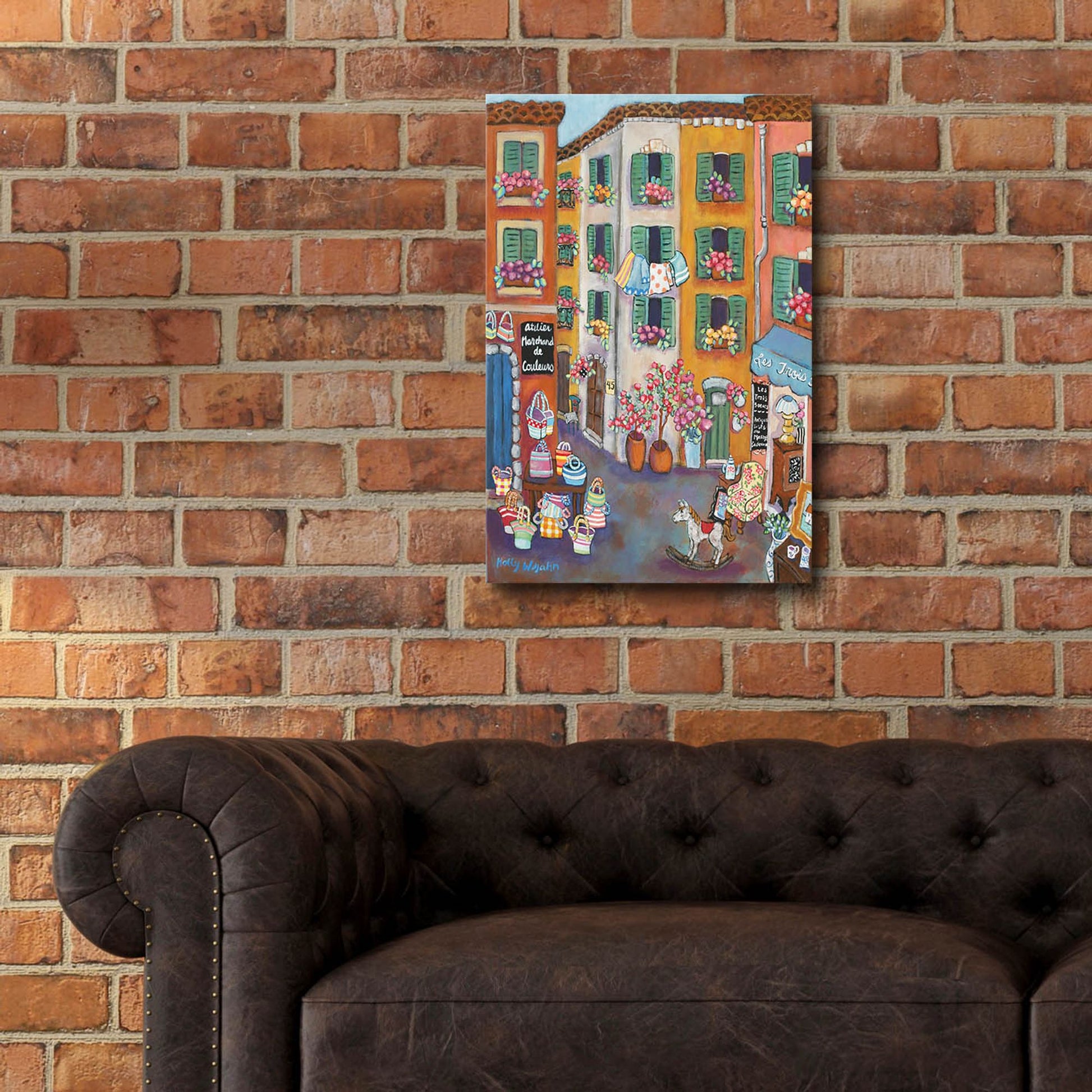 Epic Art 'Vieux Ville' by Holly Wojhan, Acrylic Glass Wall Art,16x24