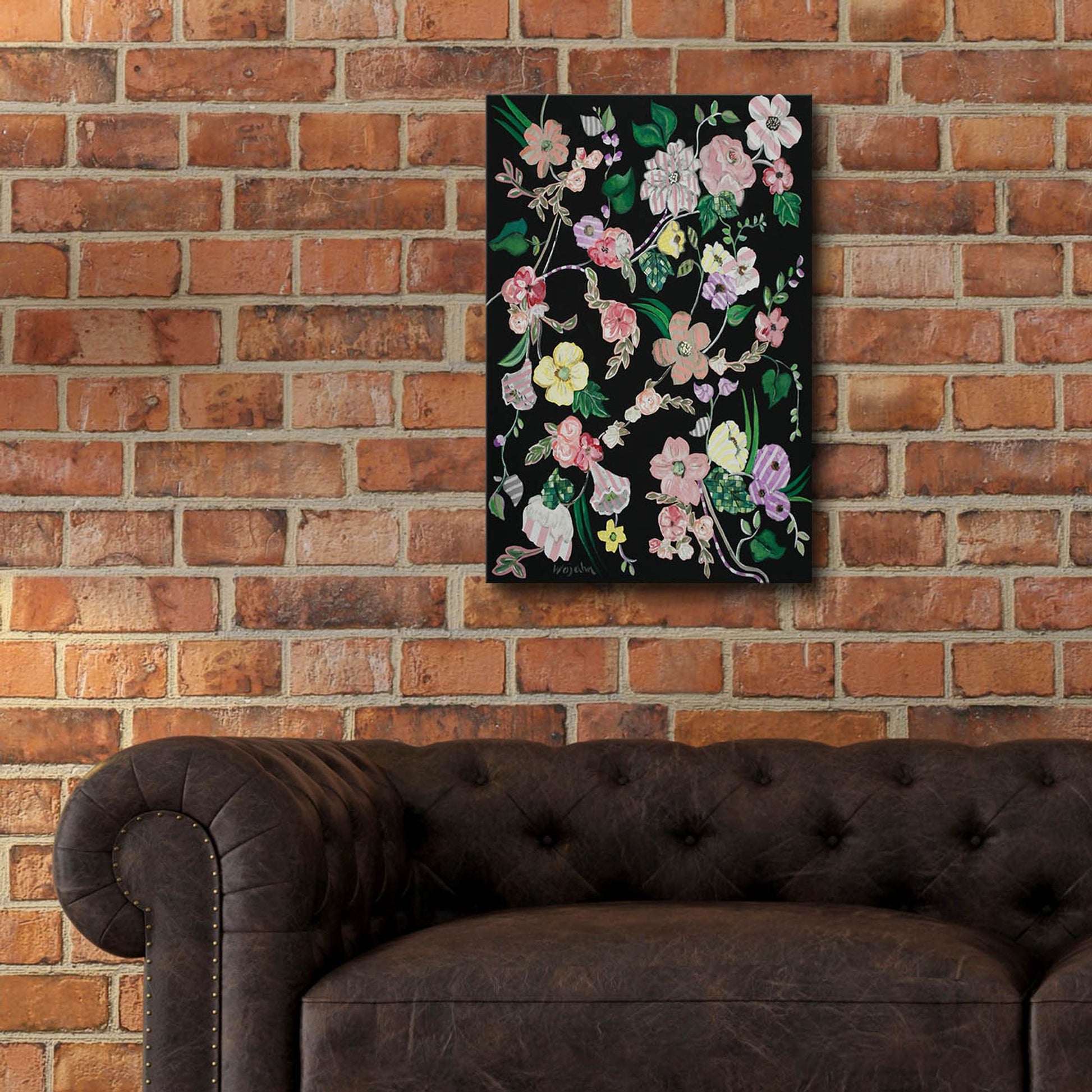 Epic Art 'Flowerness' by Holly Wojhan, Acrylic Glass Wall Art,16x24