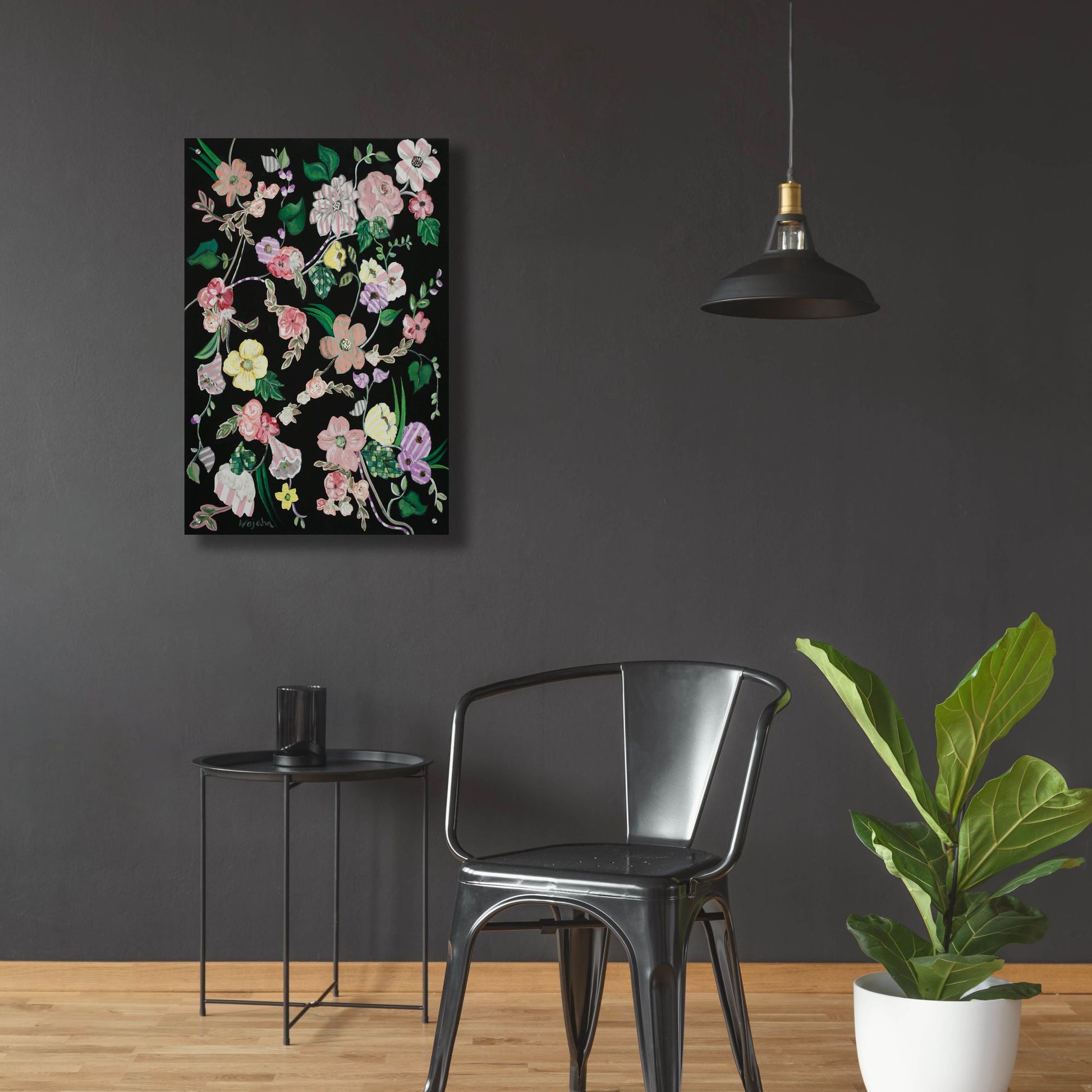 Epic Art 'Flowerness' by Holly Wojhan, Acrylic Glass Wall Art,24x36