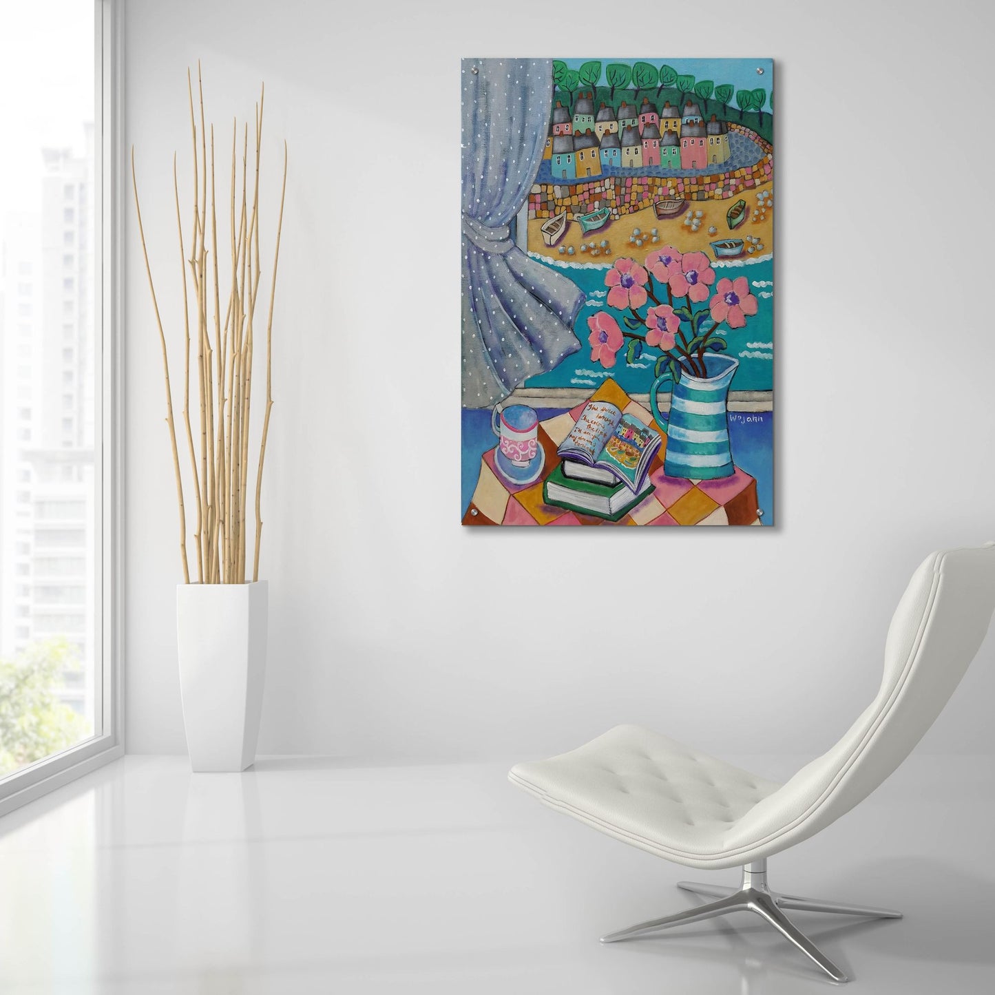 Epic Art 'An Artist View of Cornwall' by Holly Wojhan, Acrylic Glass Wall Art,24x36