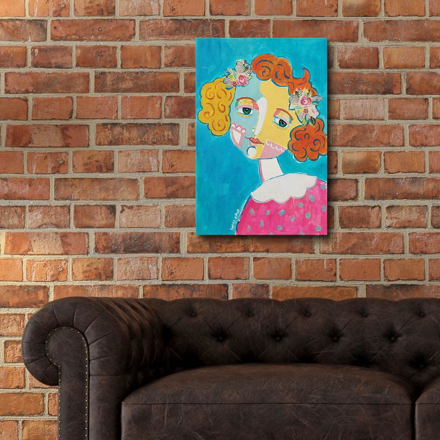 Epic Art 'Flower Head' by Holly Wojhan, Acrylic Glass Wall Art,16x24