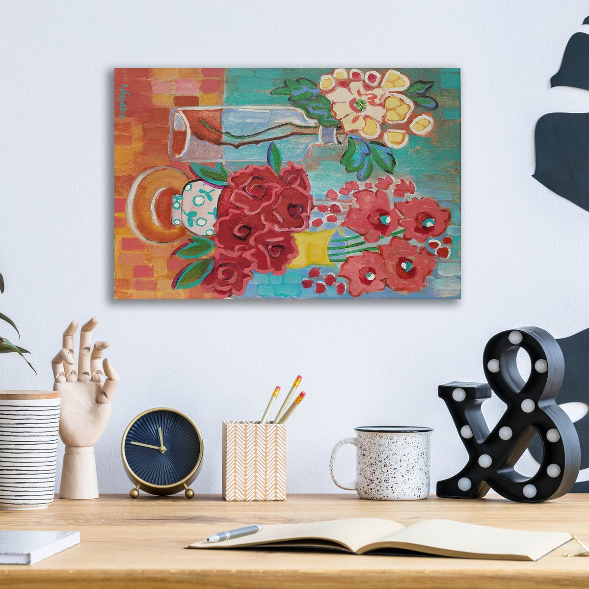 Epic Art 'Hello There Coral' by Holly Wojhan, Acrylic Glass Wall Art,16x12
