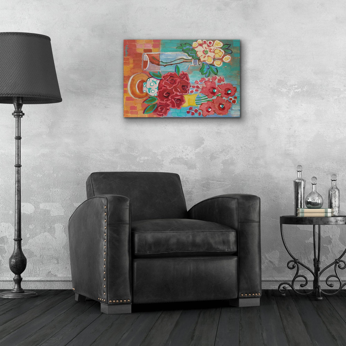 Epic Art 'Hello There Coral' by Holly Wojhan, Acrylic Glass Wall Art,24x16