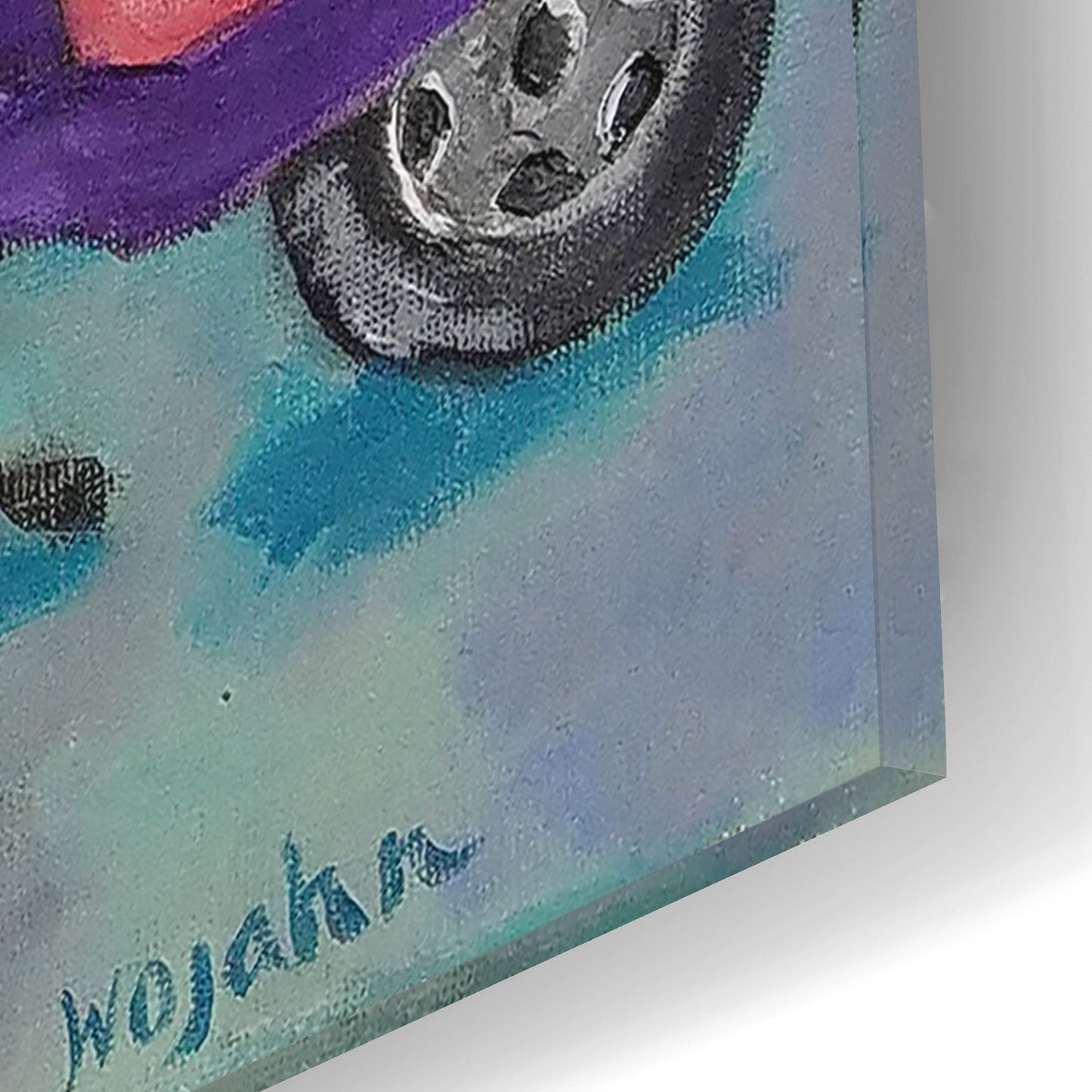 Epic Art 'Vroom with a View' by Holly Wojhan, Acrylic Glass Wall Art,12x16