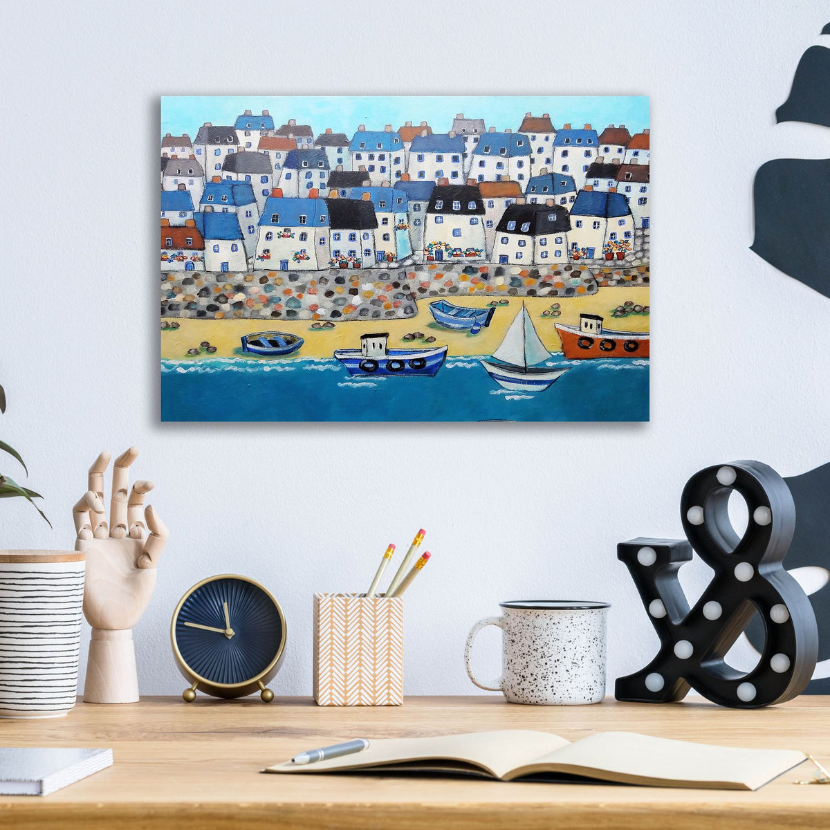 Epic Art 'Cornwall Calling Again' by Holly Wojhan, Acrylic Glass Wall Art,16x12
