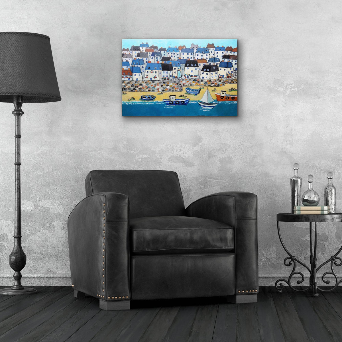 Epic Art 'Cornwall Calling Again' by Holly Wojhan, Acrylic Glass Wall Art,24x16