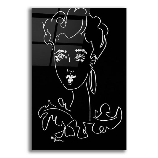 Epic Art 'Another Face Noir' by Holly Wojhan, Acrylic Glass Wall Art