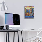 Epic Art 'Bistrot de Marie' by Holly Wojhan, Acrylic Glass Wall Art,12x16
