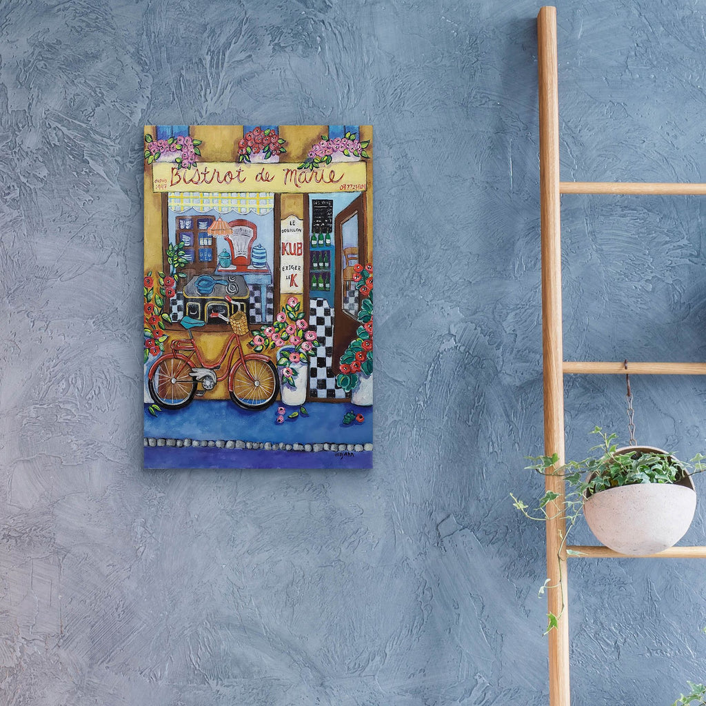 Epic Art 'Bistrot de Marie' by Holly Wojhan, Acrylic Glass Wall Art,16x24