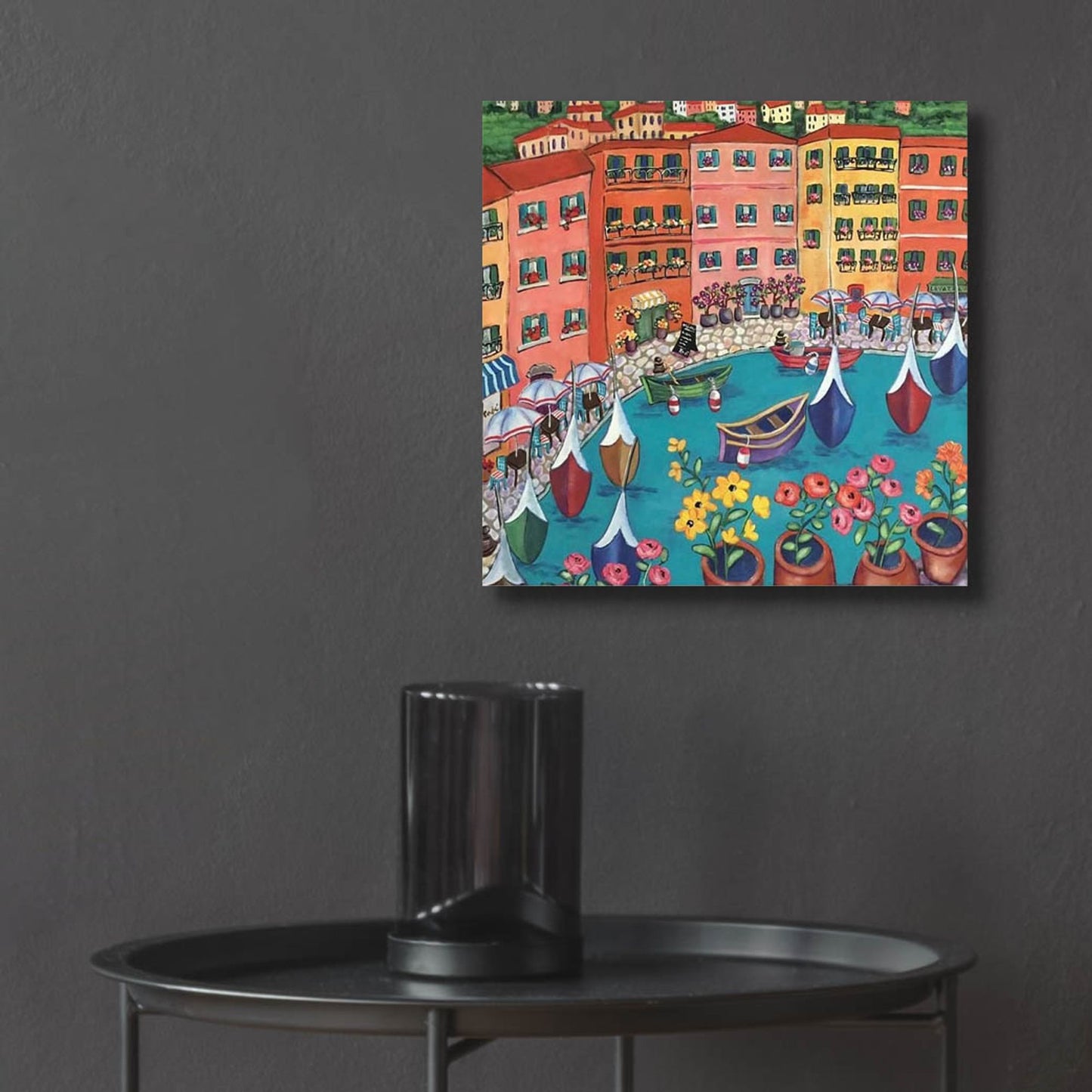 Epic Art 'Villefranche Sur Mer' by Holly Wojhan, Acrylic Glass Wall Art,12x12