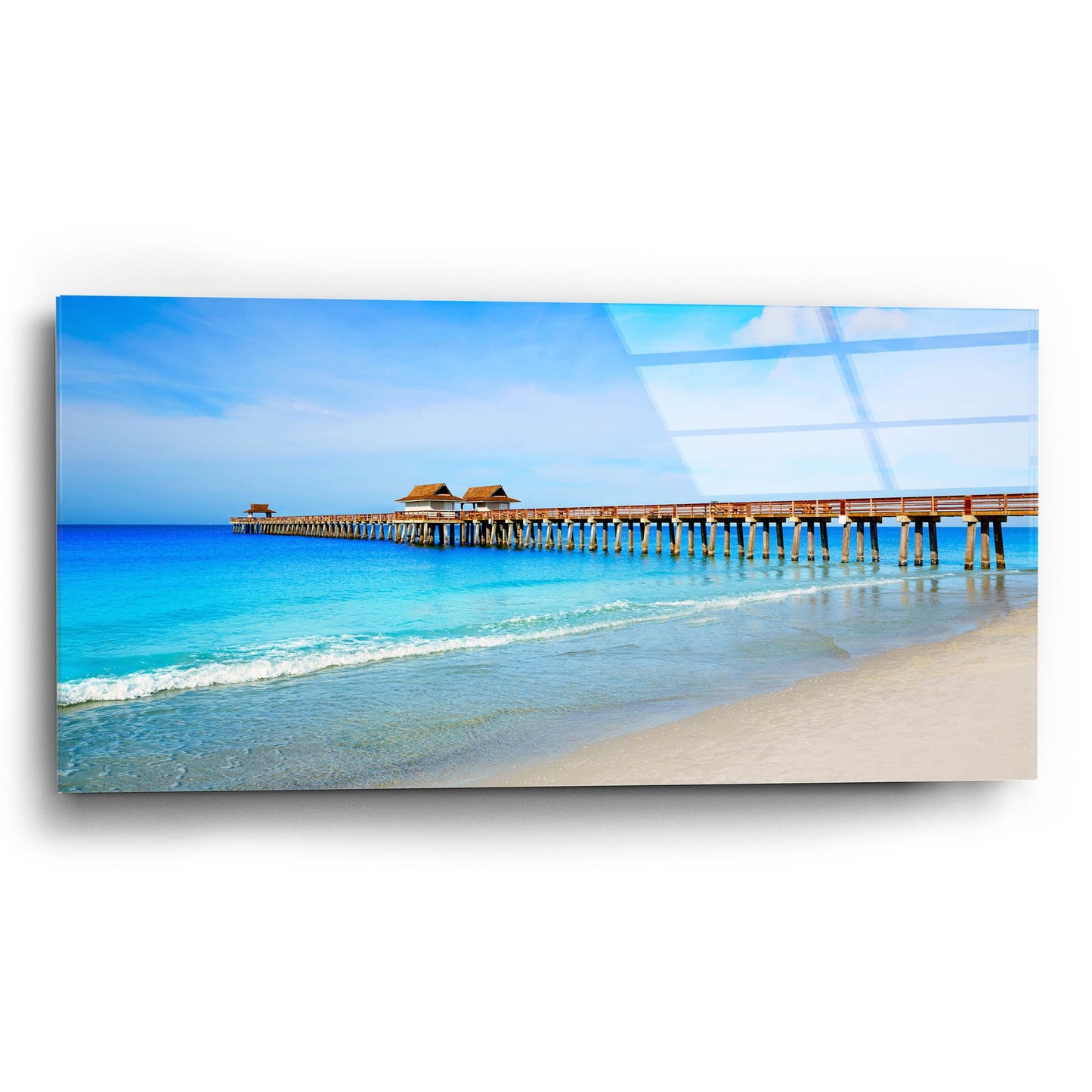 Epic Art 'Naples Florida Pier' by Epic Portfolio, Acrylic Glass Wall Art,24x12