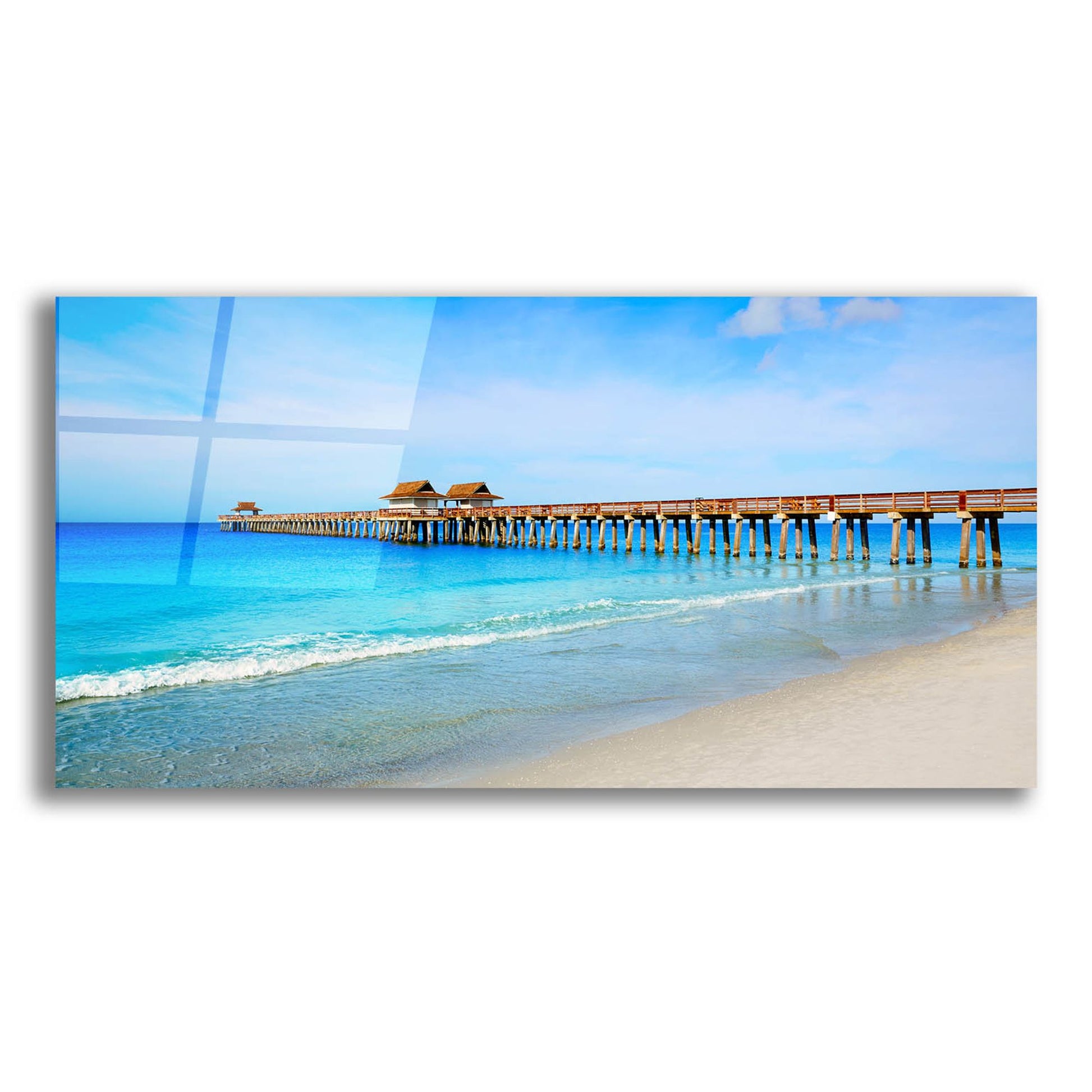 Epic Art 'Naples Florida Pier' by Epic Portfolio, Acrylic Glass Wall Art,24x12