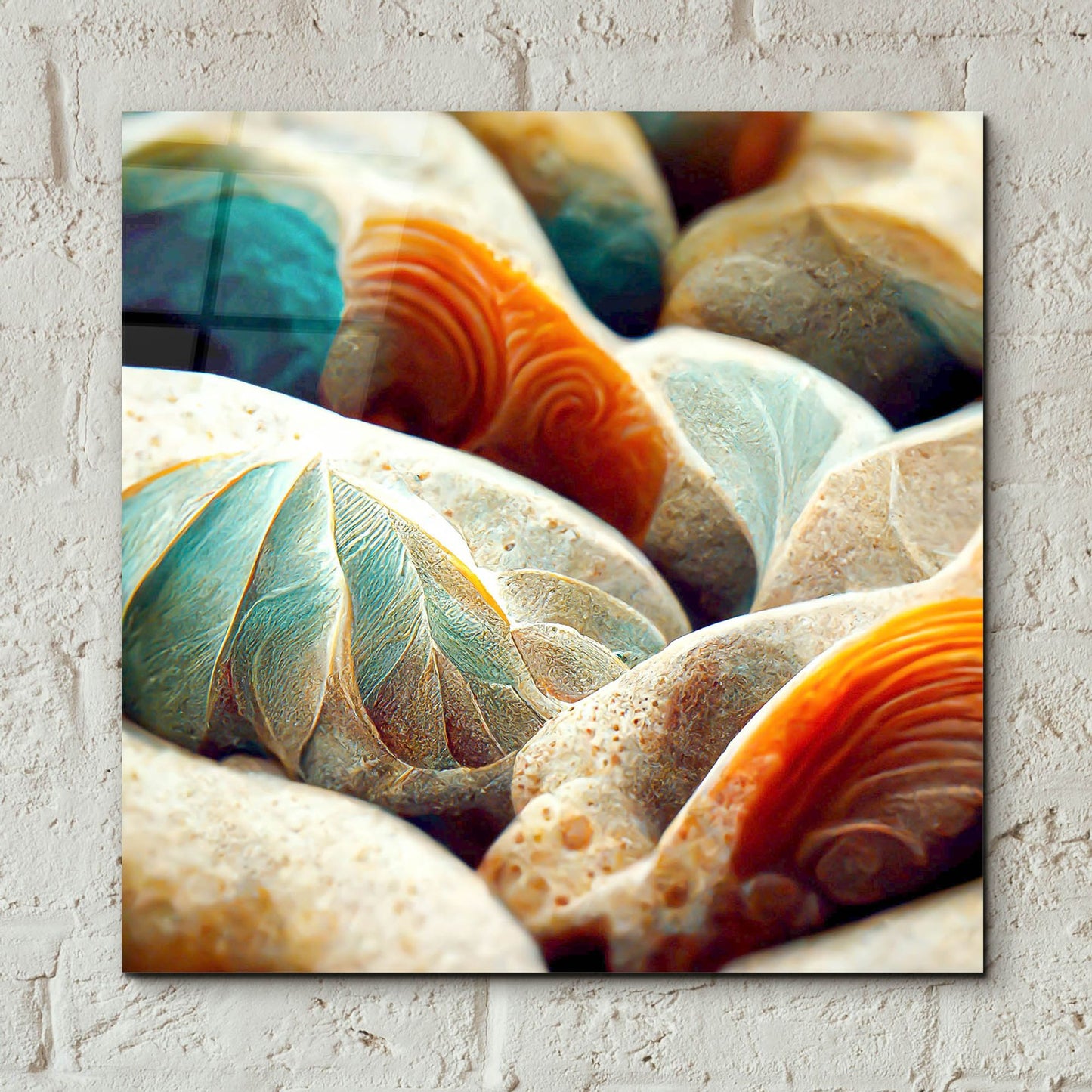 Epic Art 'Space Sea Shells' by Epic Portfolio, Acrylic Glass Wall Art,12x12