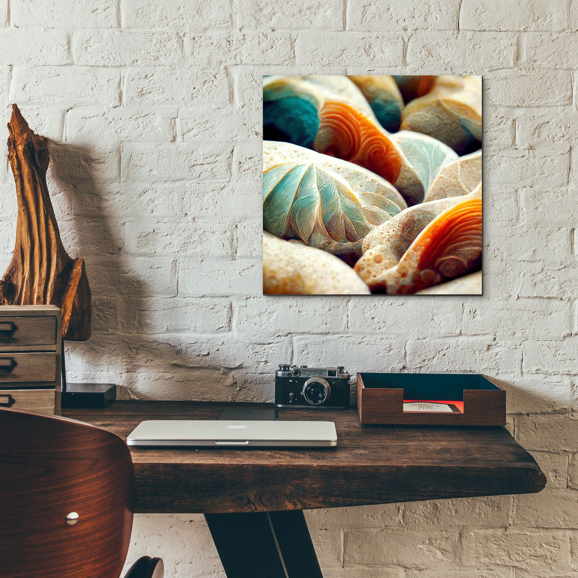 Epic Art 'Space Sea Shells' by Epic Portfolio, Acrylic Glass Wall Art,12x12