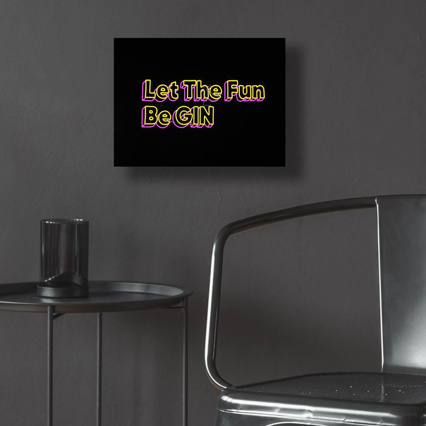 Epic Art 'Let The Fun Be Gin' by Epic Portfolio, Acrylic Glass Wall Art,16x12