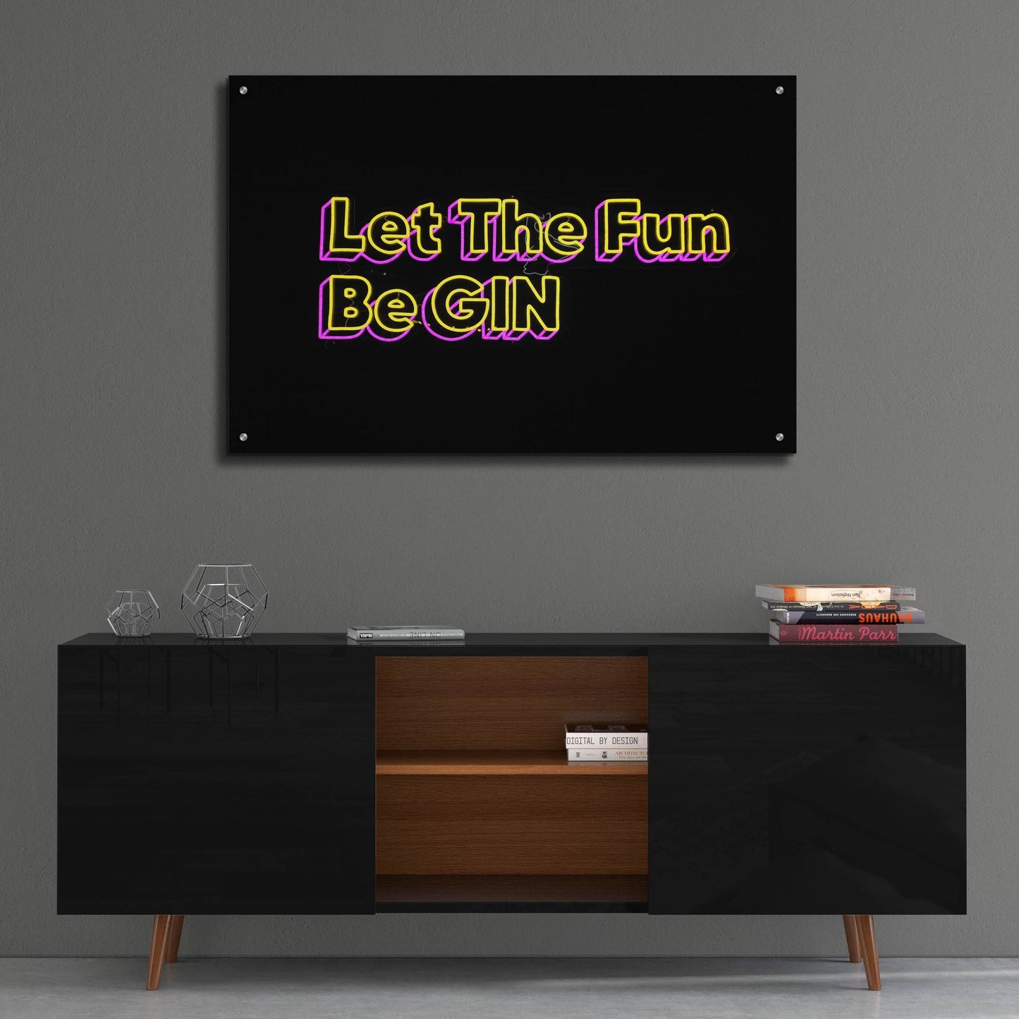 Epic Art 'Let The Fun Be Gin' by Epic Portfolio, Acrylic Glass Wall Art,36x24